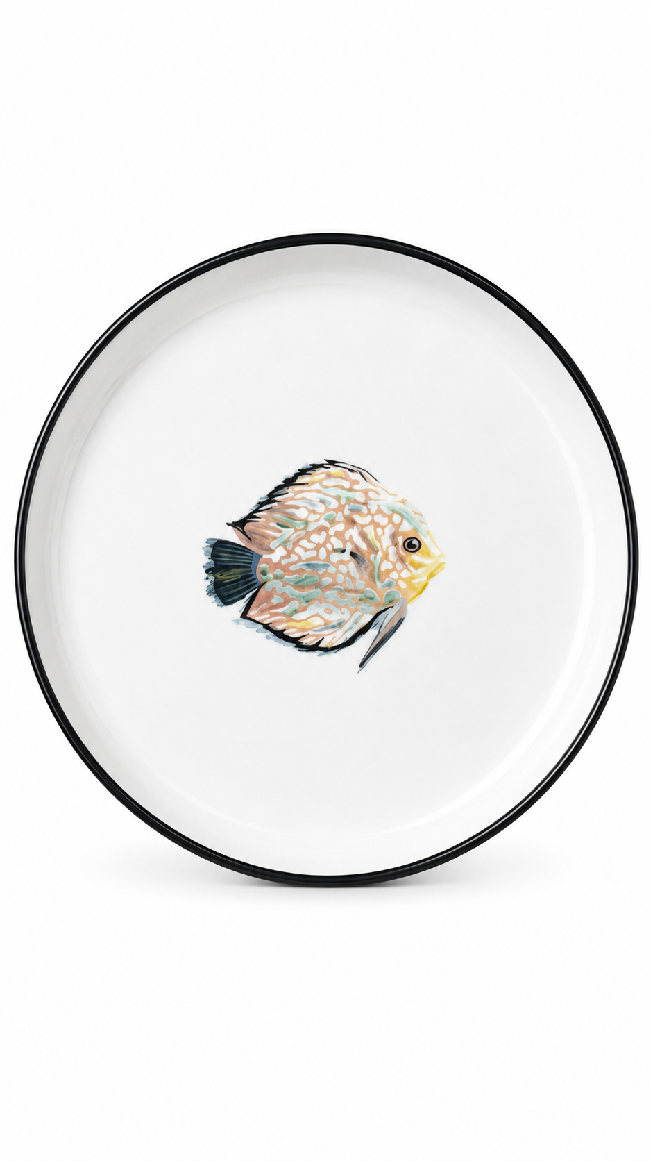 Tropical Reef Fish Appetizer Plate – Coastal Porcelain Serving Plate