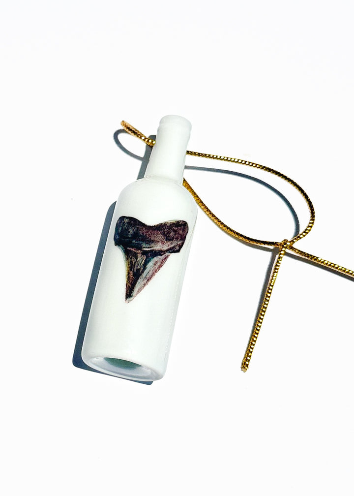 Sharktooth Coastal Bottle Ornament