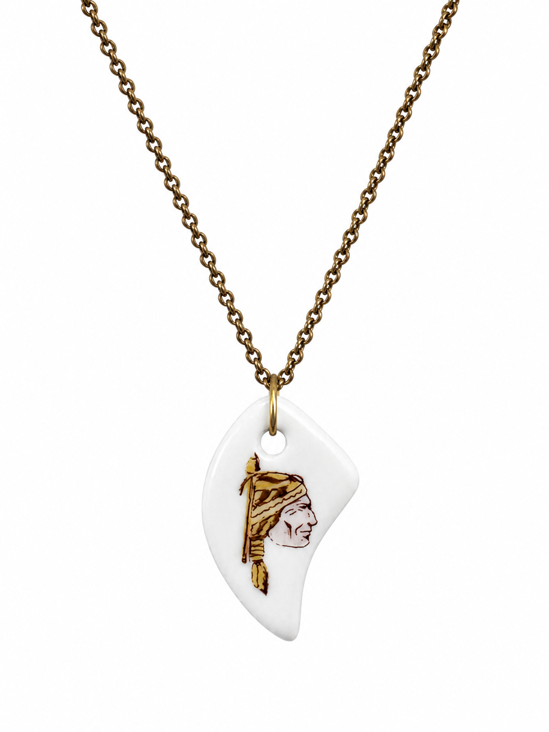 FSU Porcelain Pendant Necklace – Elegant Seminole Spirit