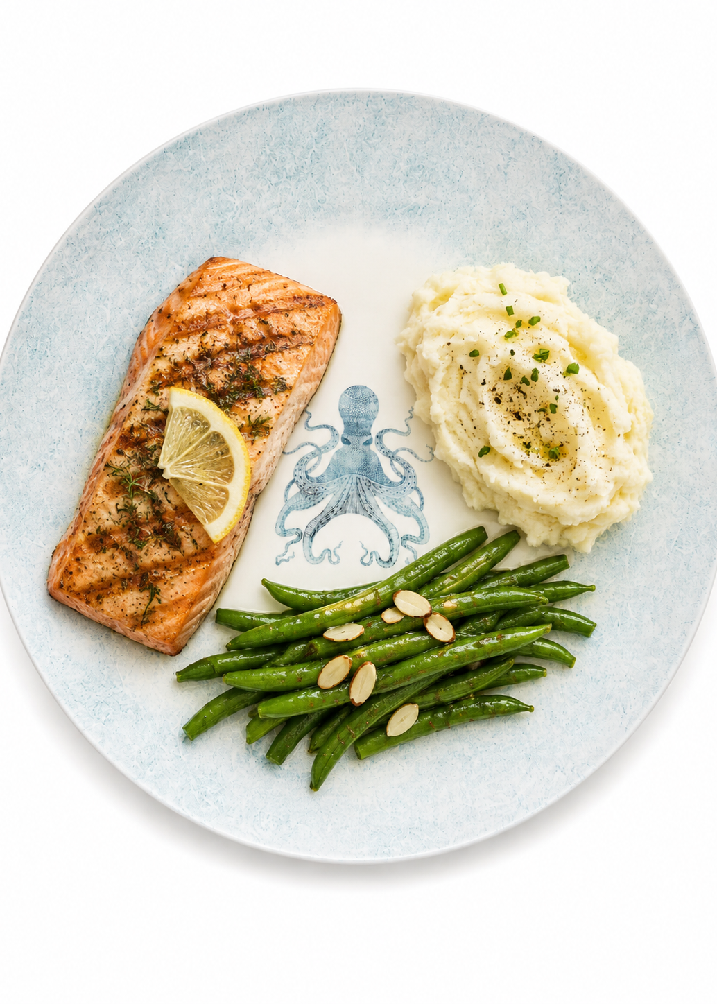 Coastal Octopus Porcelain Dinner Plate