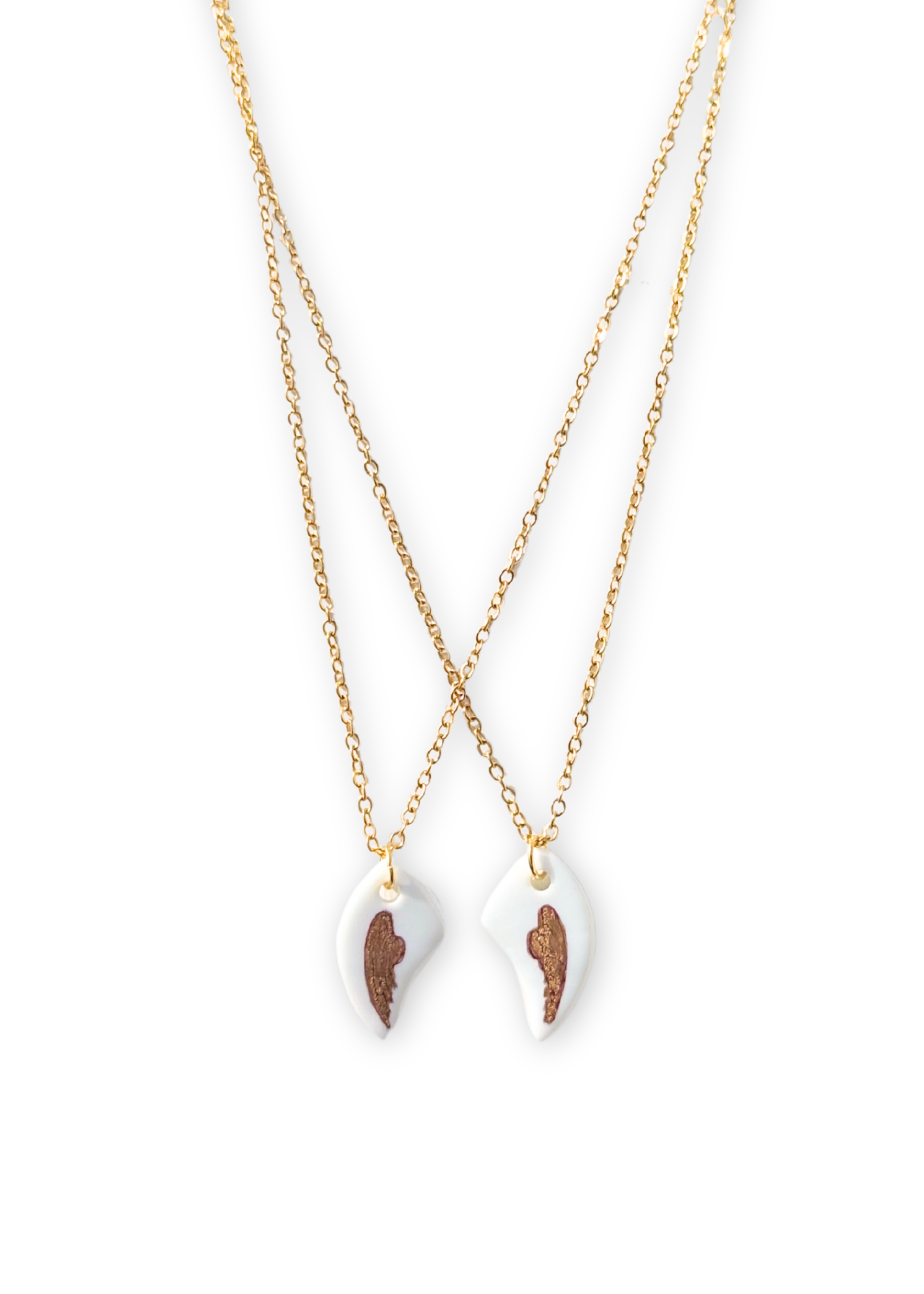 Together We Are Whole – Mother, Daughter & Best Friend Wing Necklace Set
