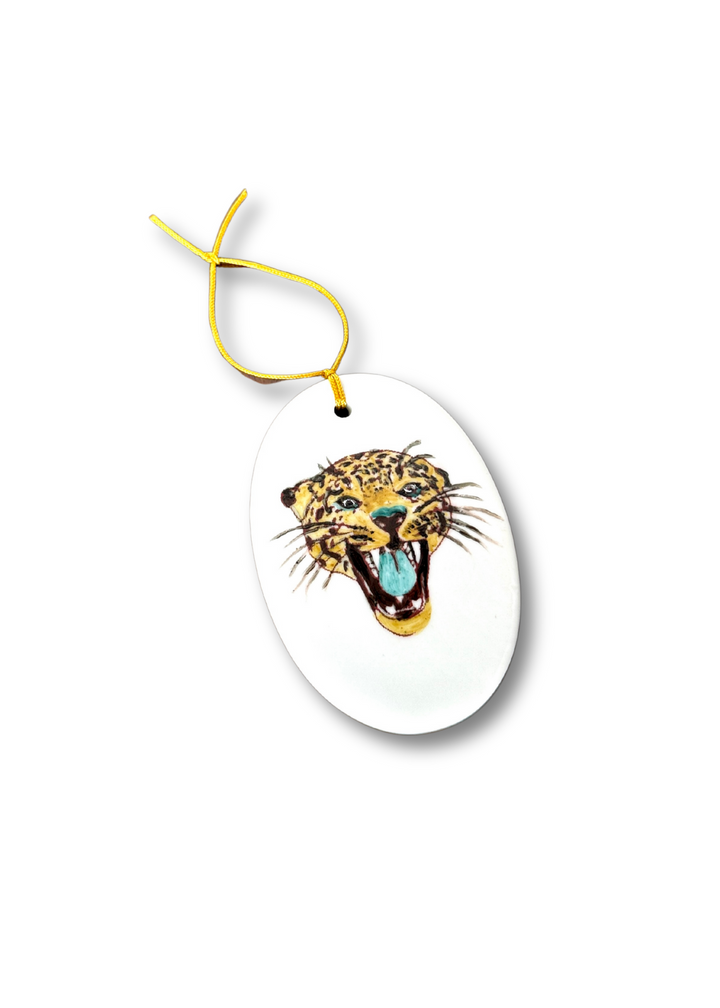 NFL Jaguar Face Flat Ornament