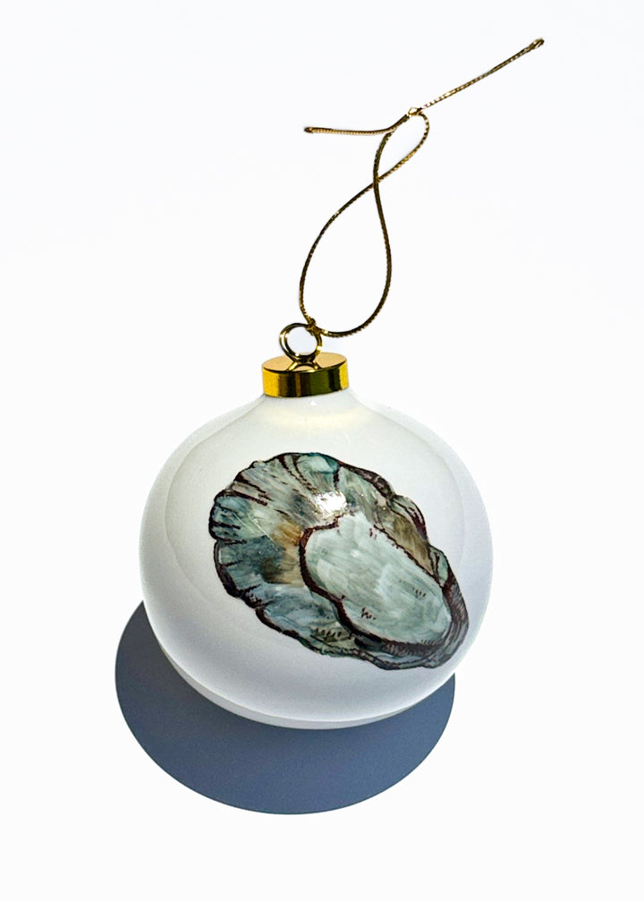 Oyster Shell Coastal Ornament
