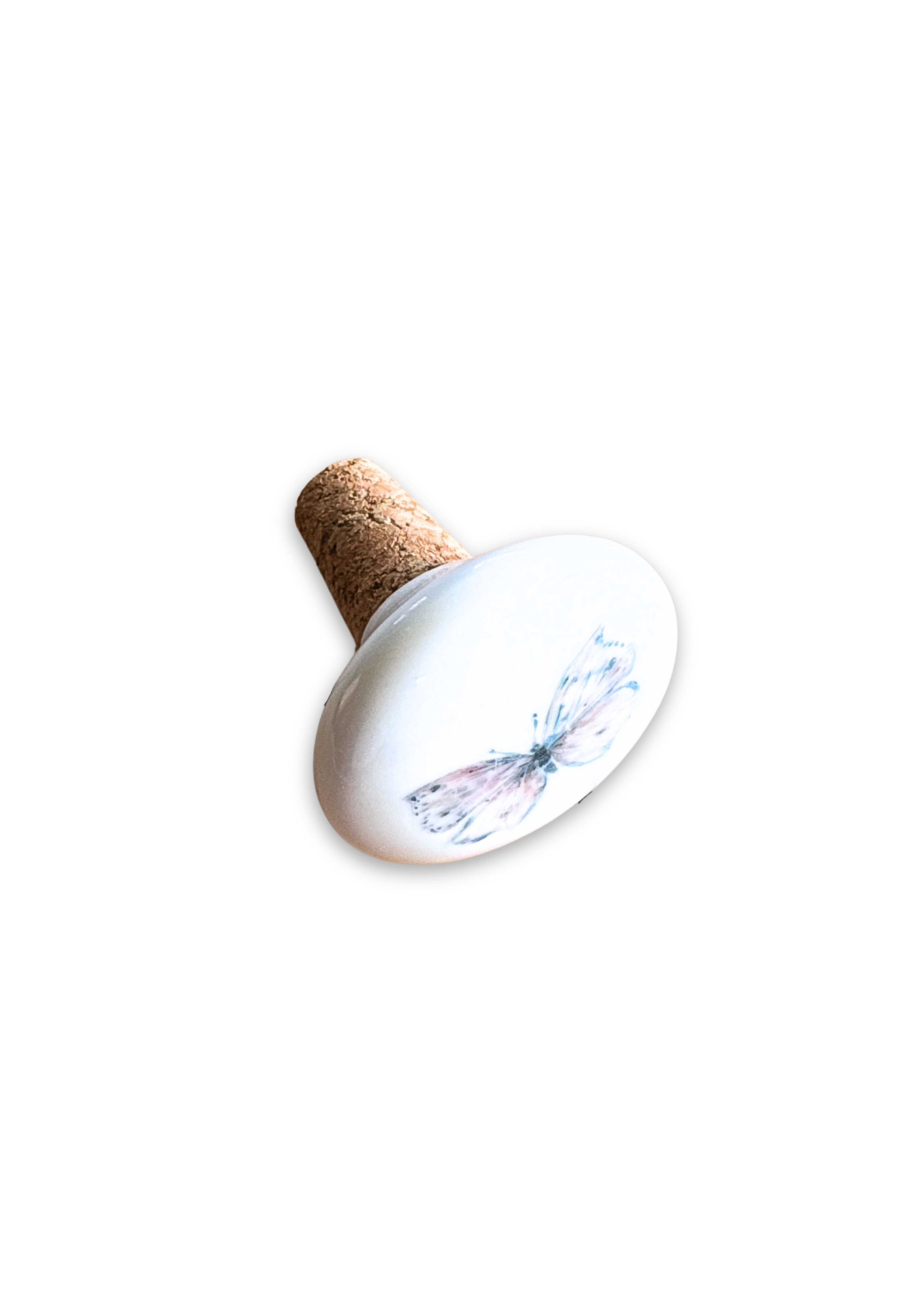 Butterfly Porcelain Wine Cork Stopper