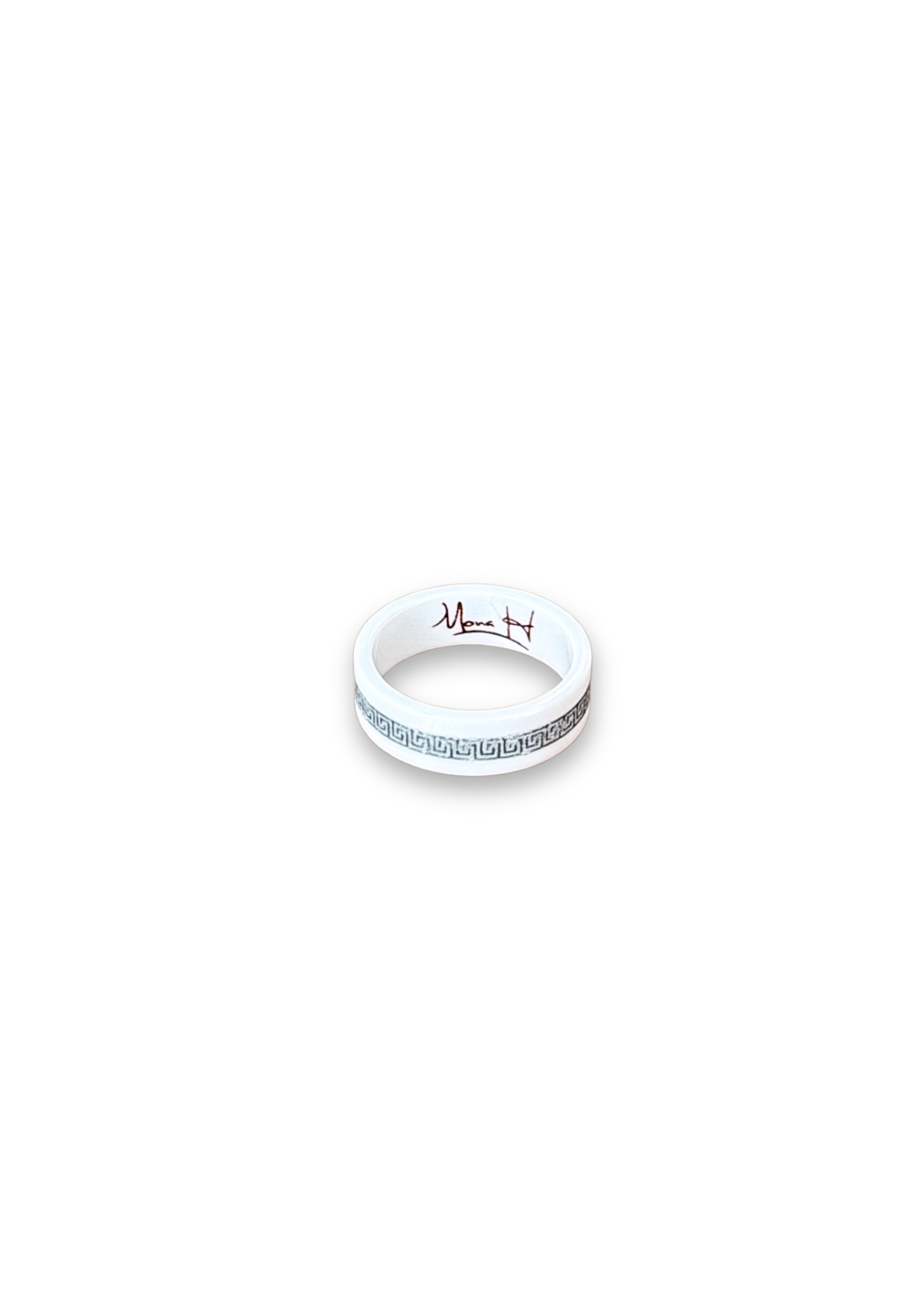 Tribal Porcelain Ring – Size 7