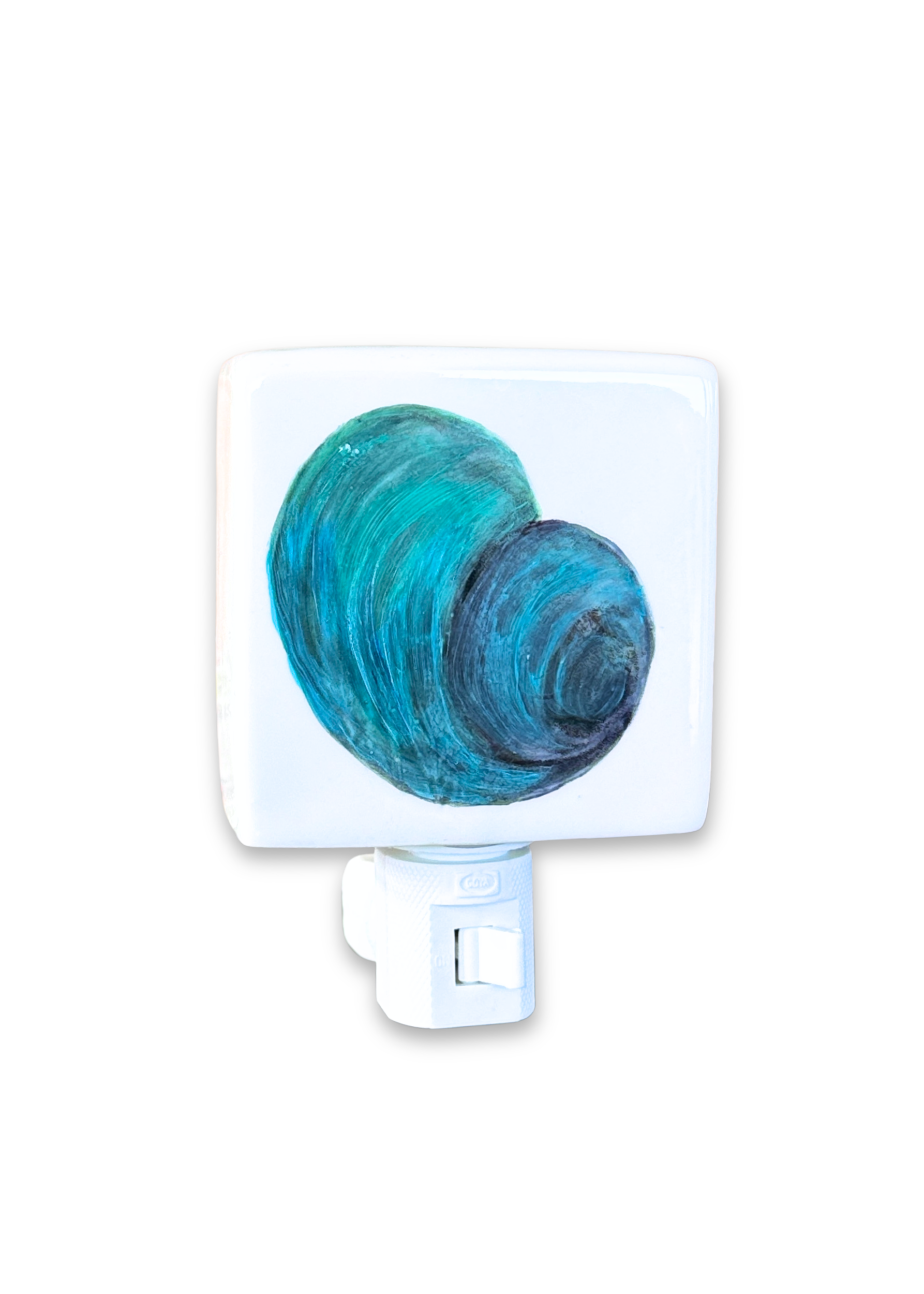 Turquoise Shell Porcelain Nightlight