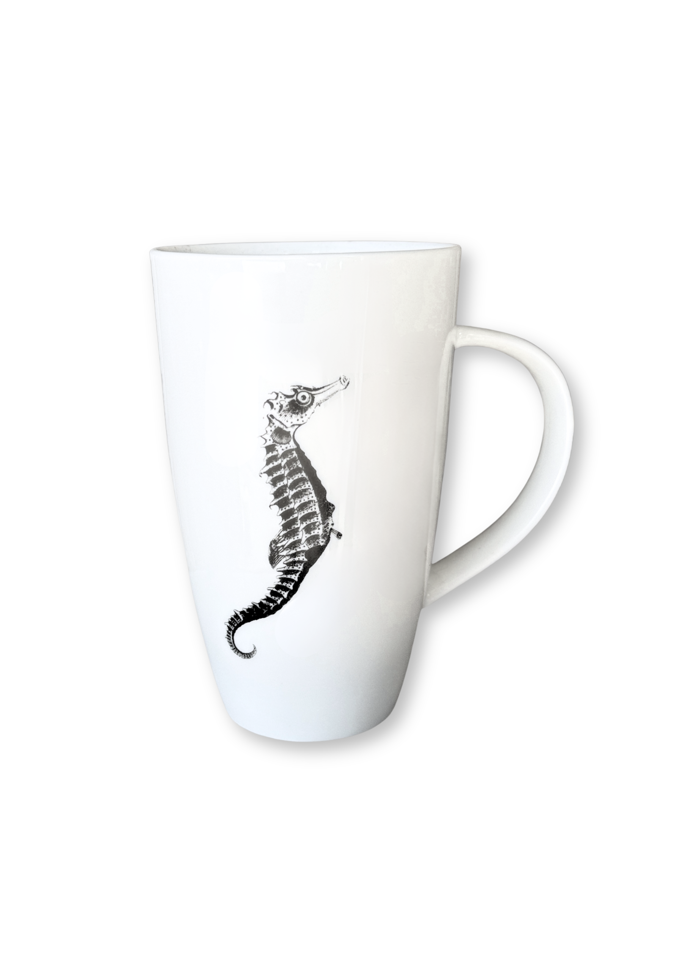Seahorse Porcelain Latte Coffee Tea Cup Mug