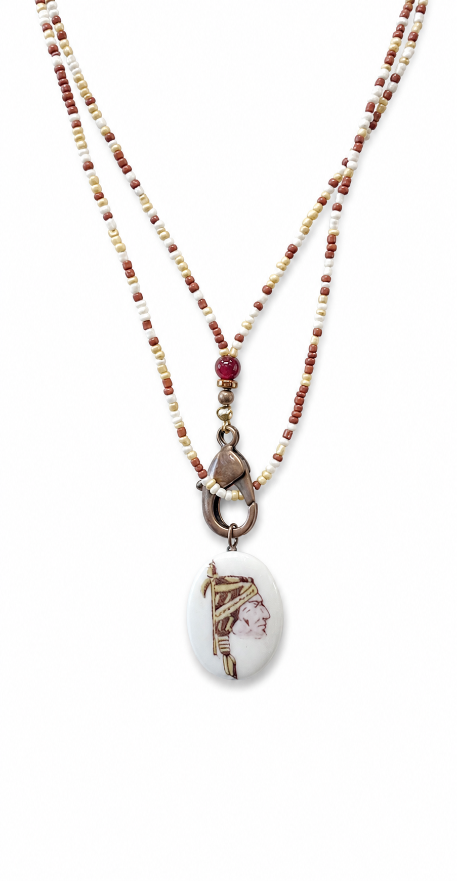 FSU Seminole Porcelain Pendant Necklace – Elegant Game Day Style