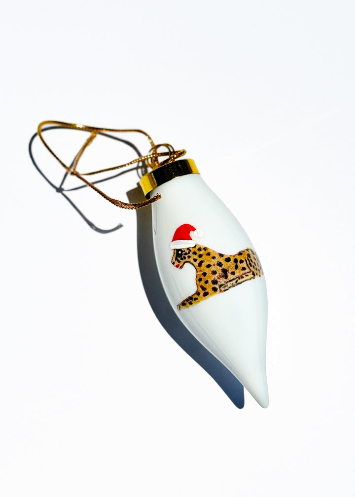 Jaguar Teardrop Ornament