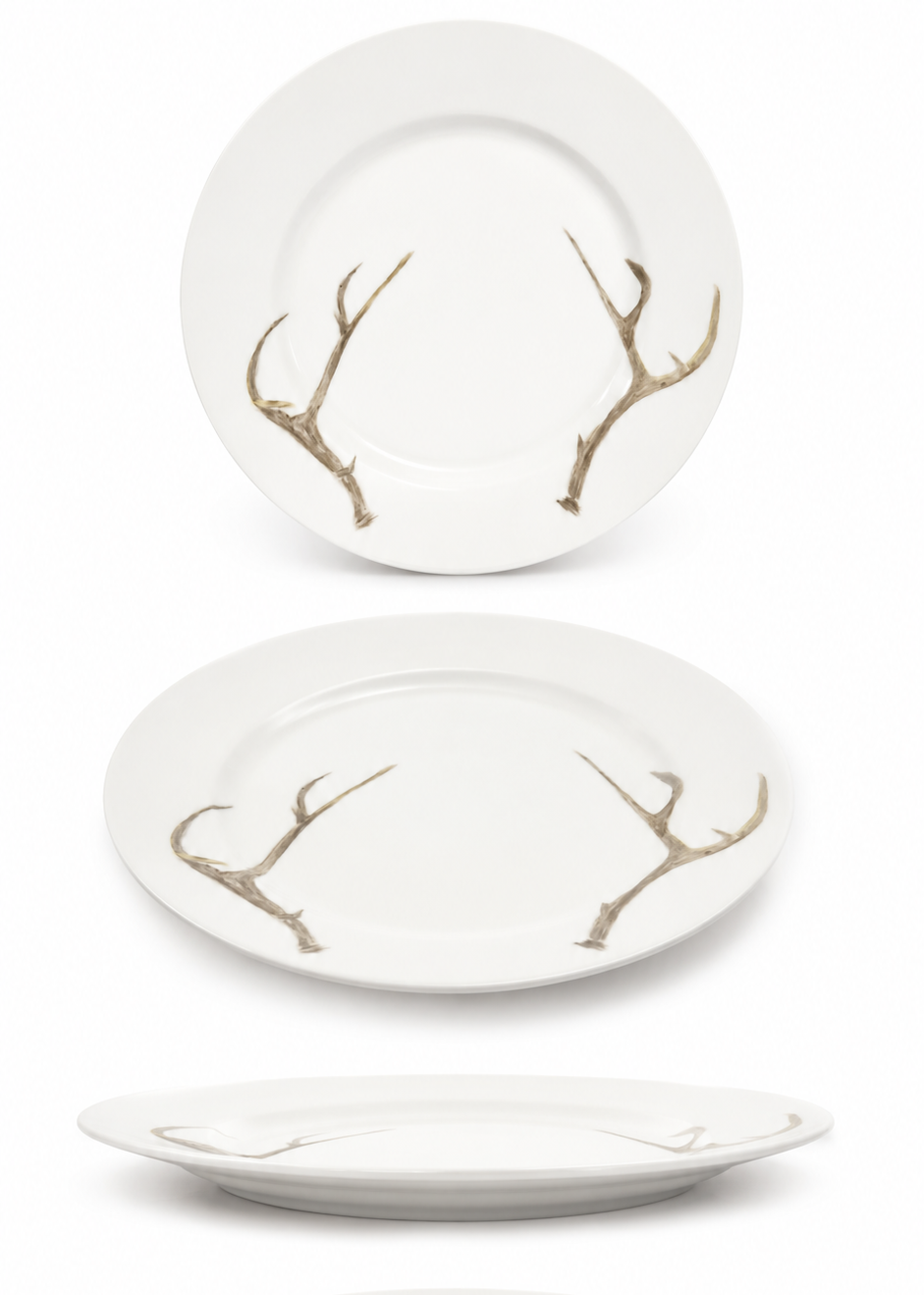 Rustic Elegance Antler Dinnerware Collection (Set of 8)