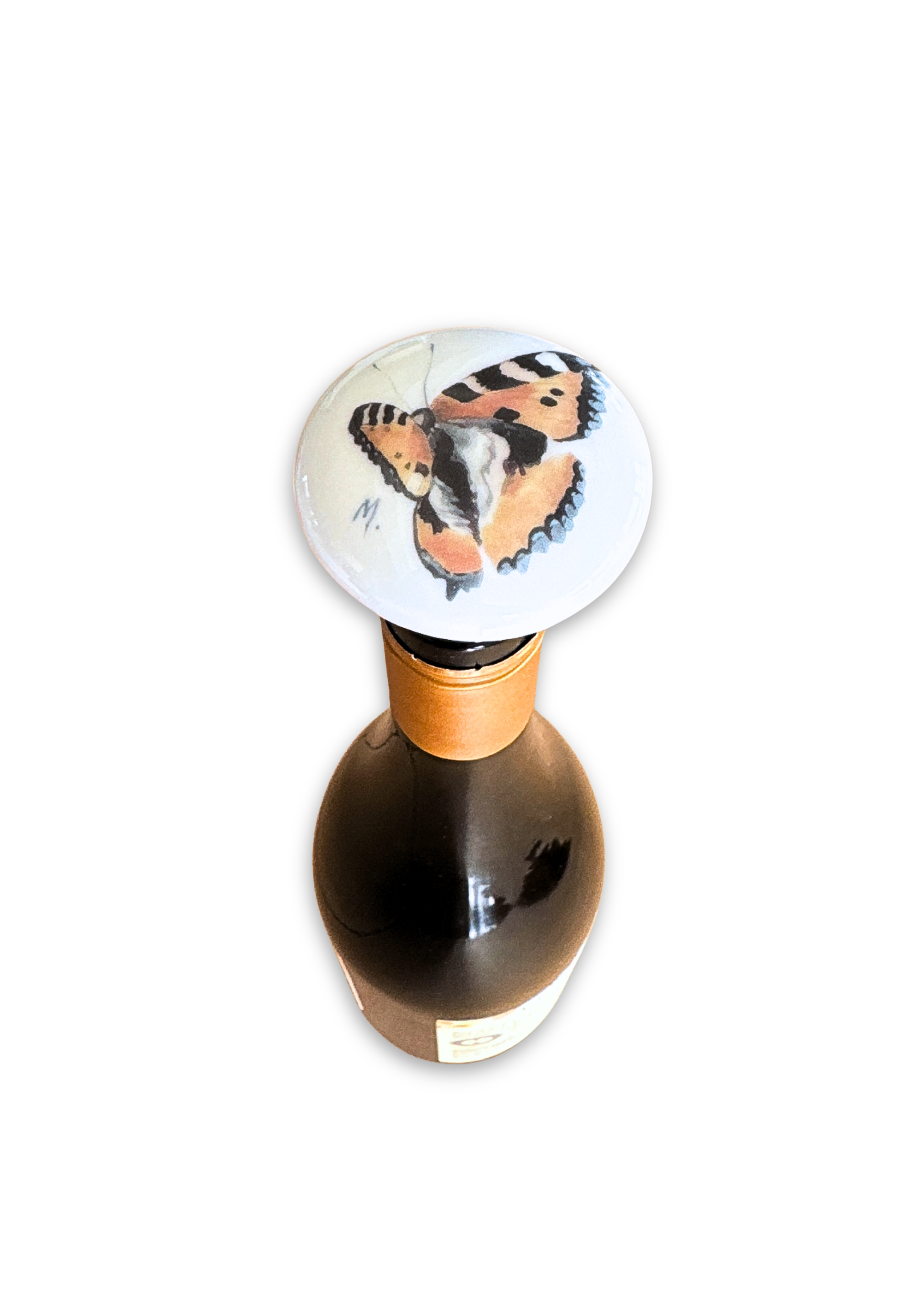 Butterfly Porcelain Ceramic Wine Cork Stopper Barware