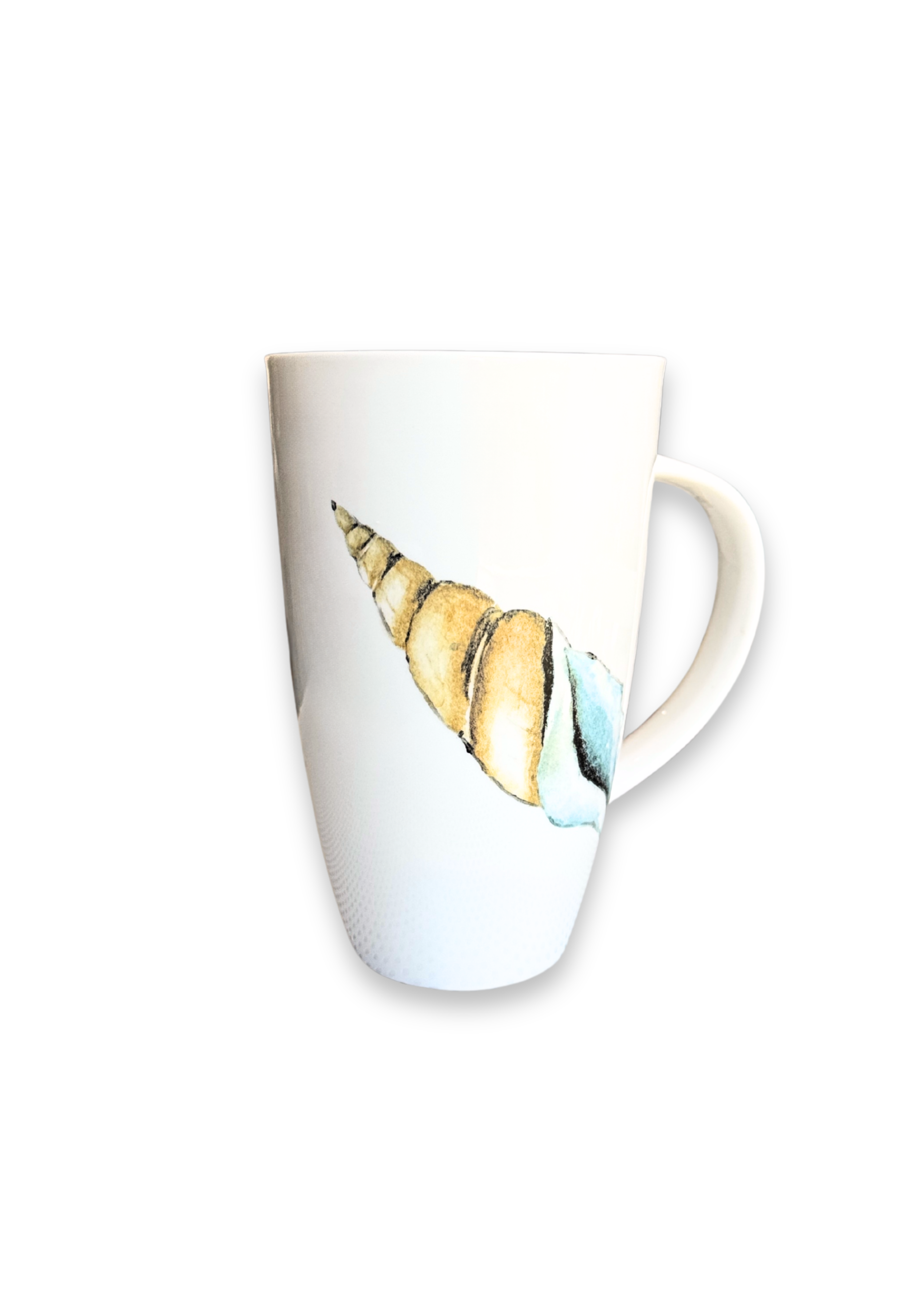 Coastal Spiral Shell Porcelain Coffee and Tea Mug