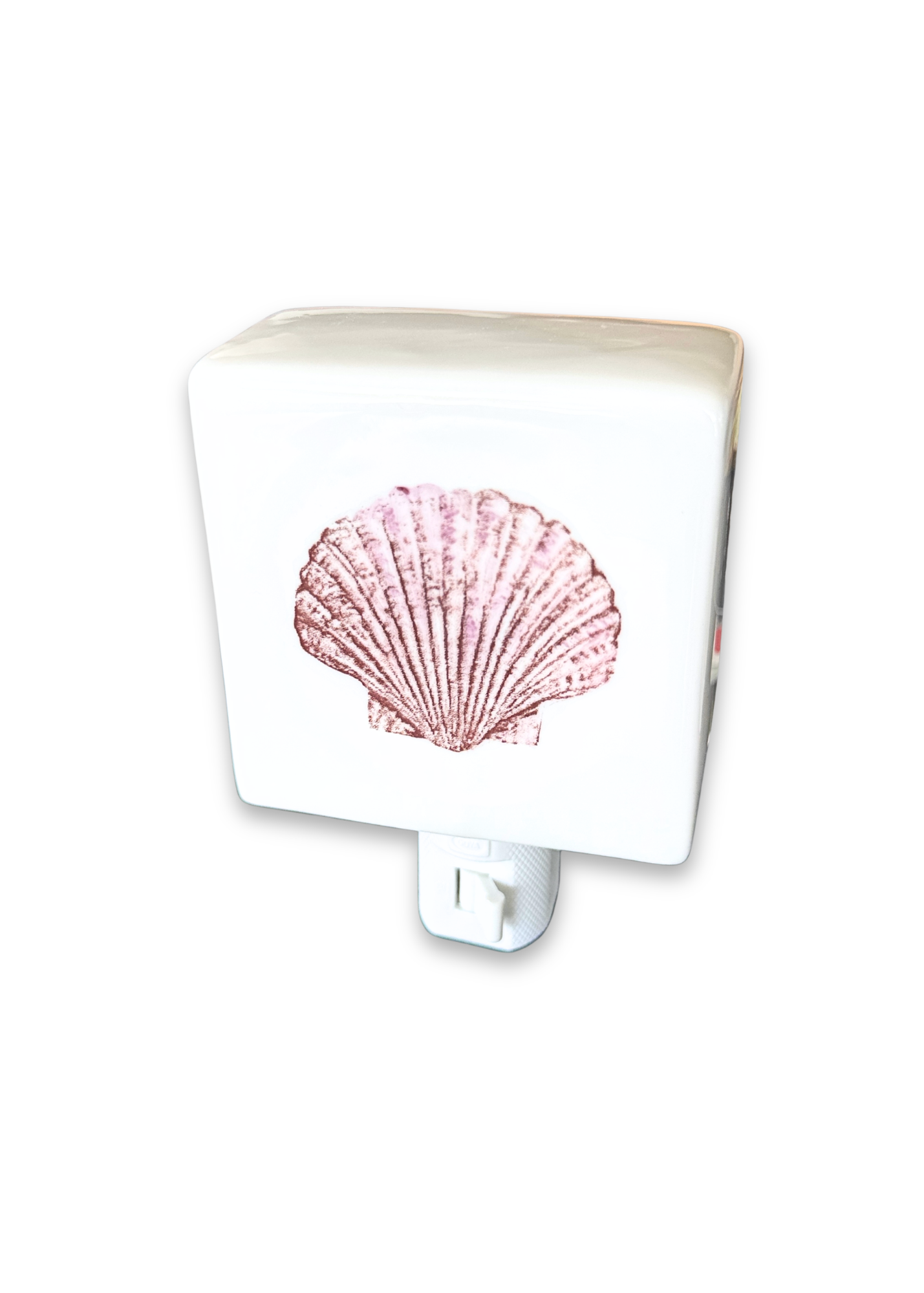Coastal Pink Shell Porcelain Nightlight