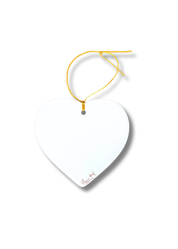 Flamingo Heart Ornament