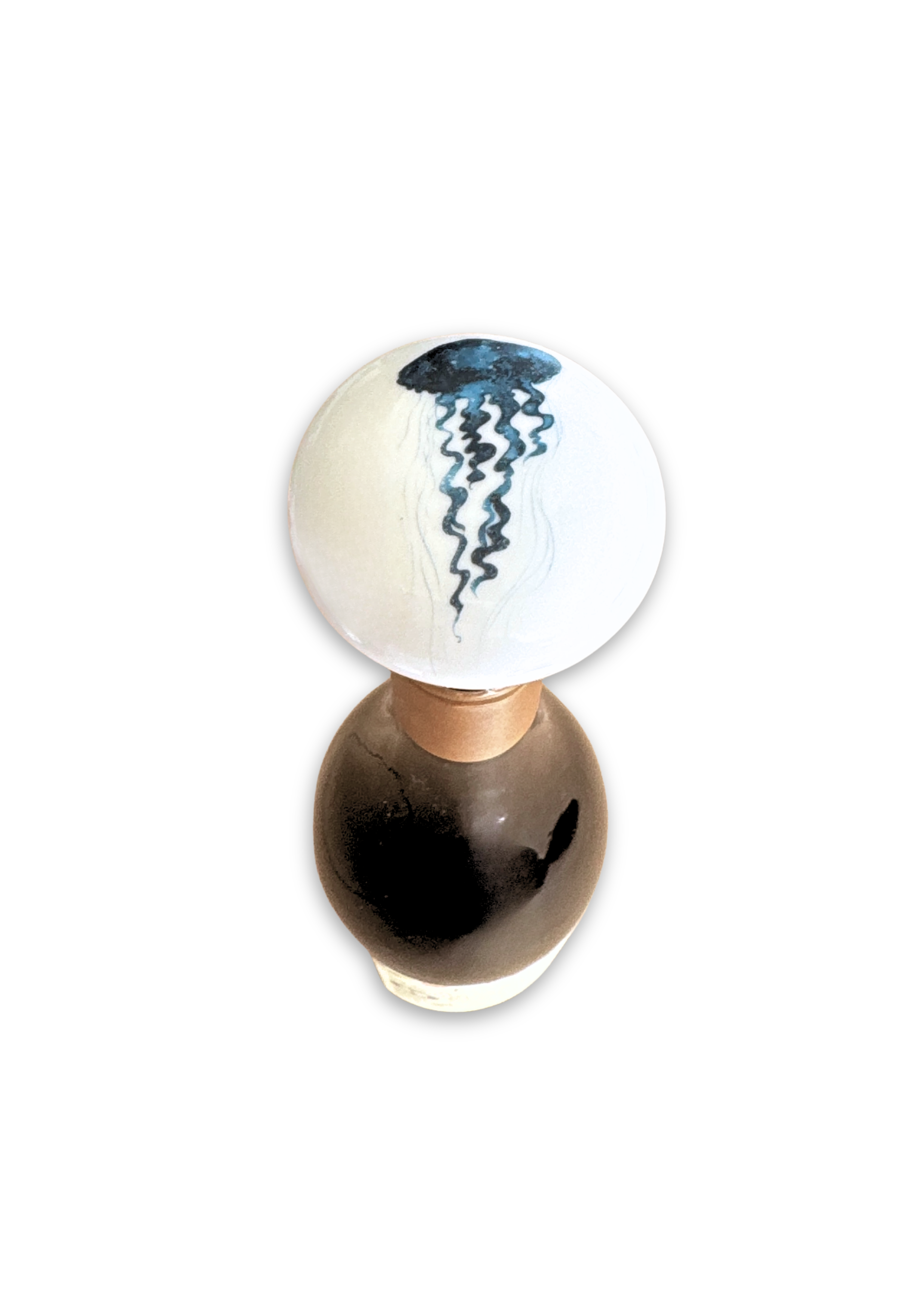 Jellyfish Porcelain Ceramic Wine Cork Stopper Barware