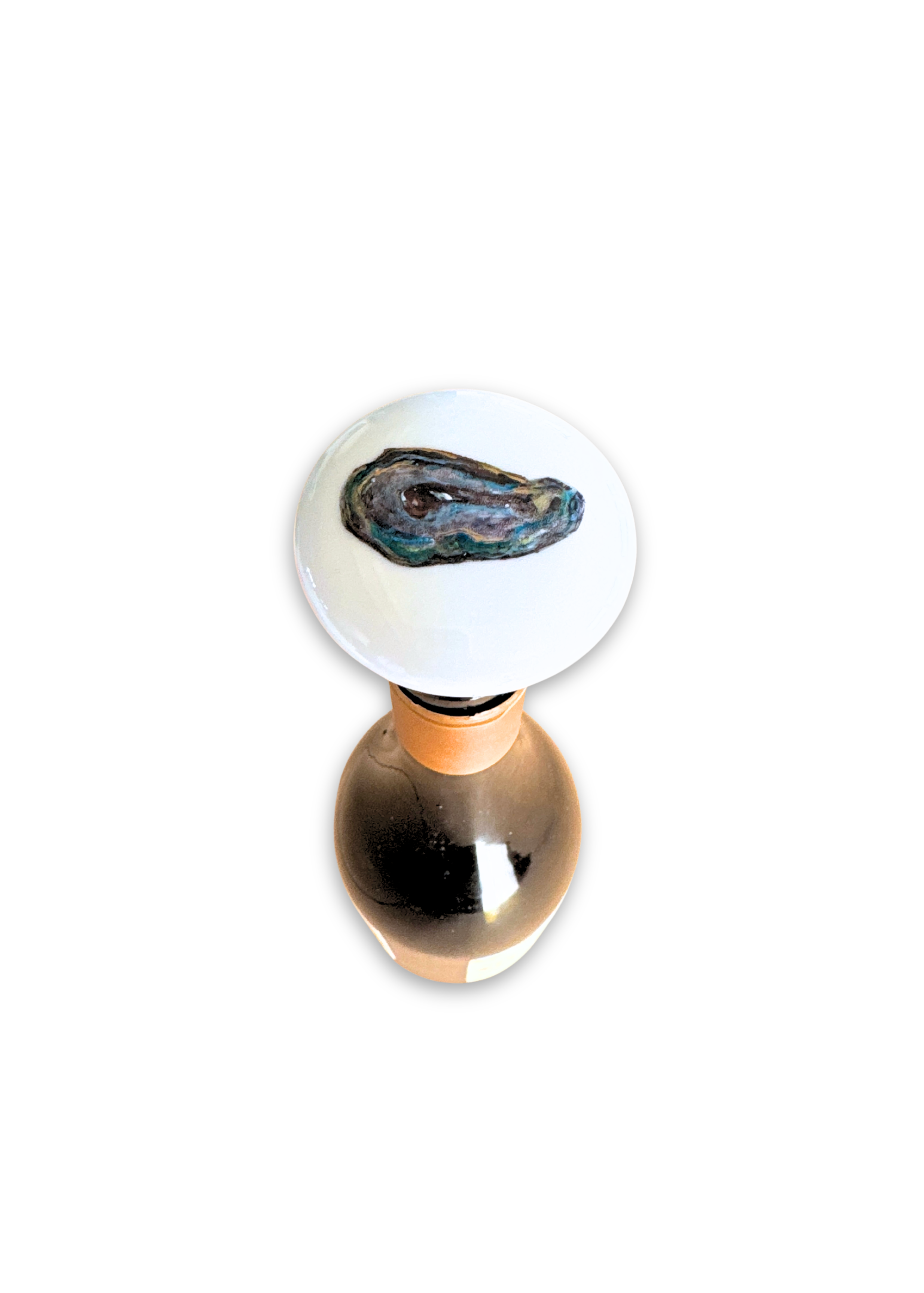 Oyster Porcelain Ceramic Wine Cork Stopper Barware