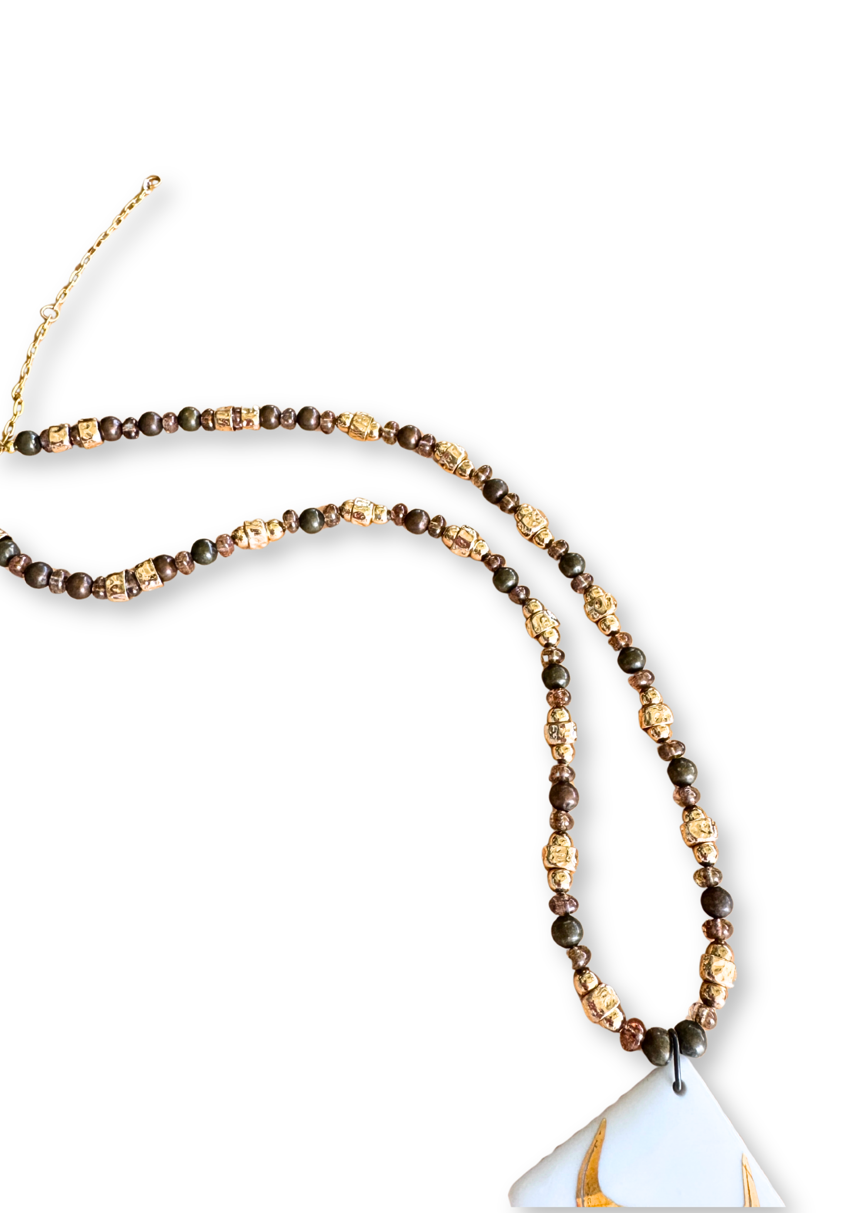 Western Cowboy Pendant Beaded Necklace