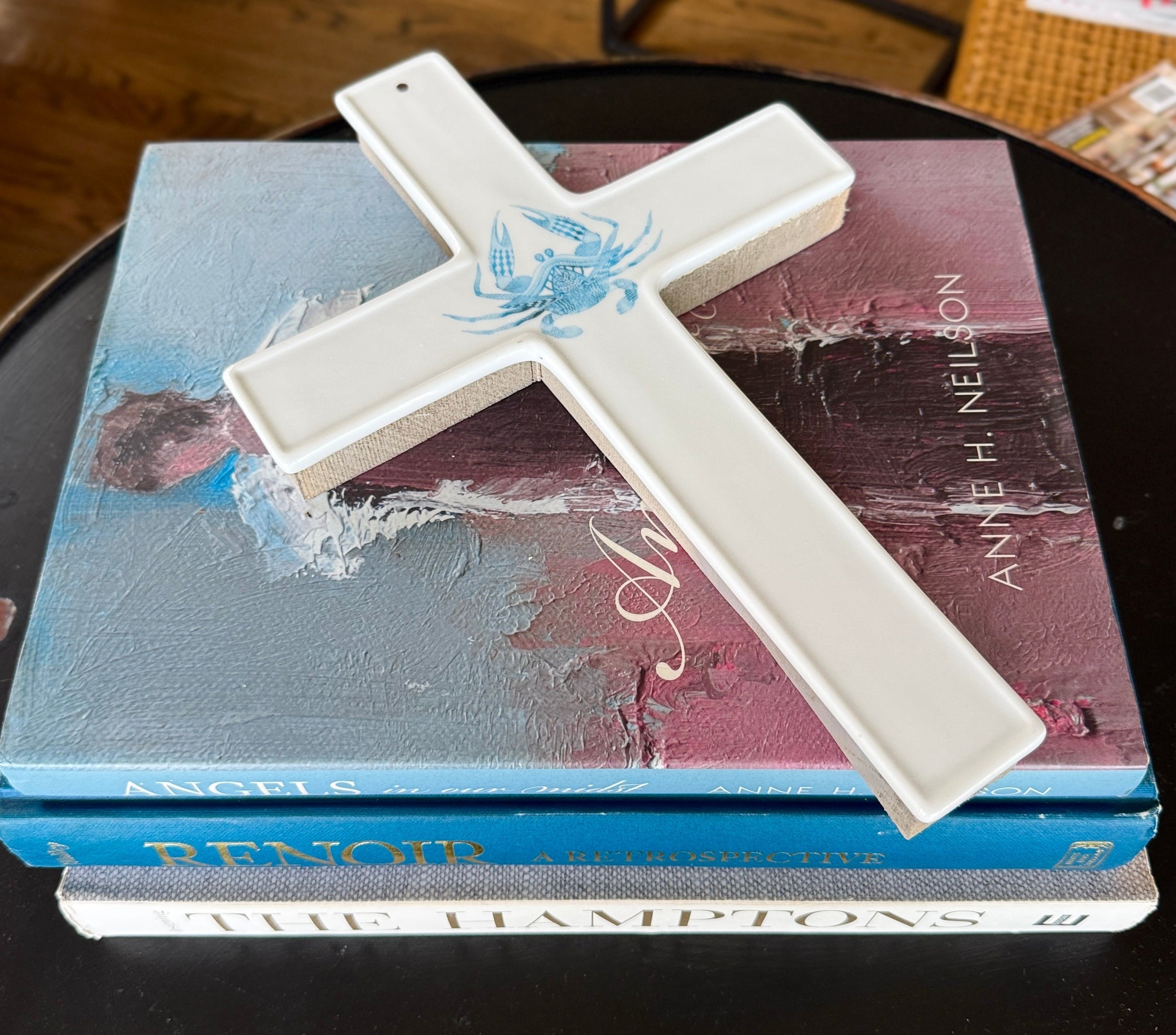 Coastal Crab Cross Tabletop Anchor