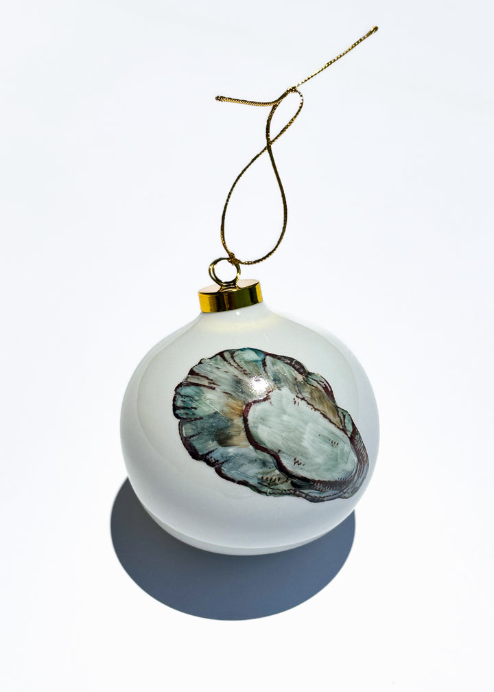 Oyster Shell Coastal Ornament
