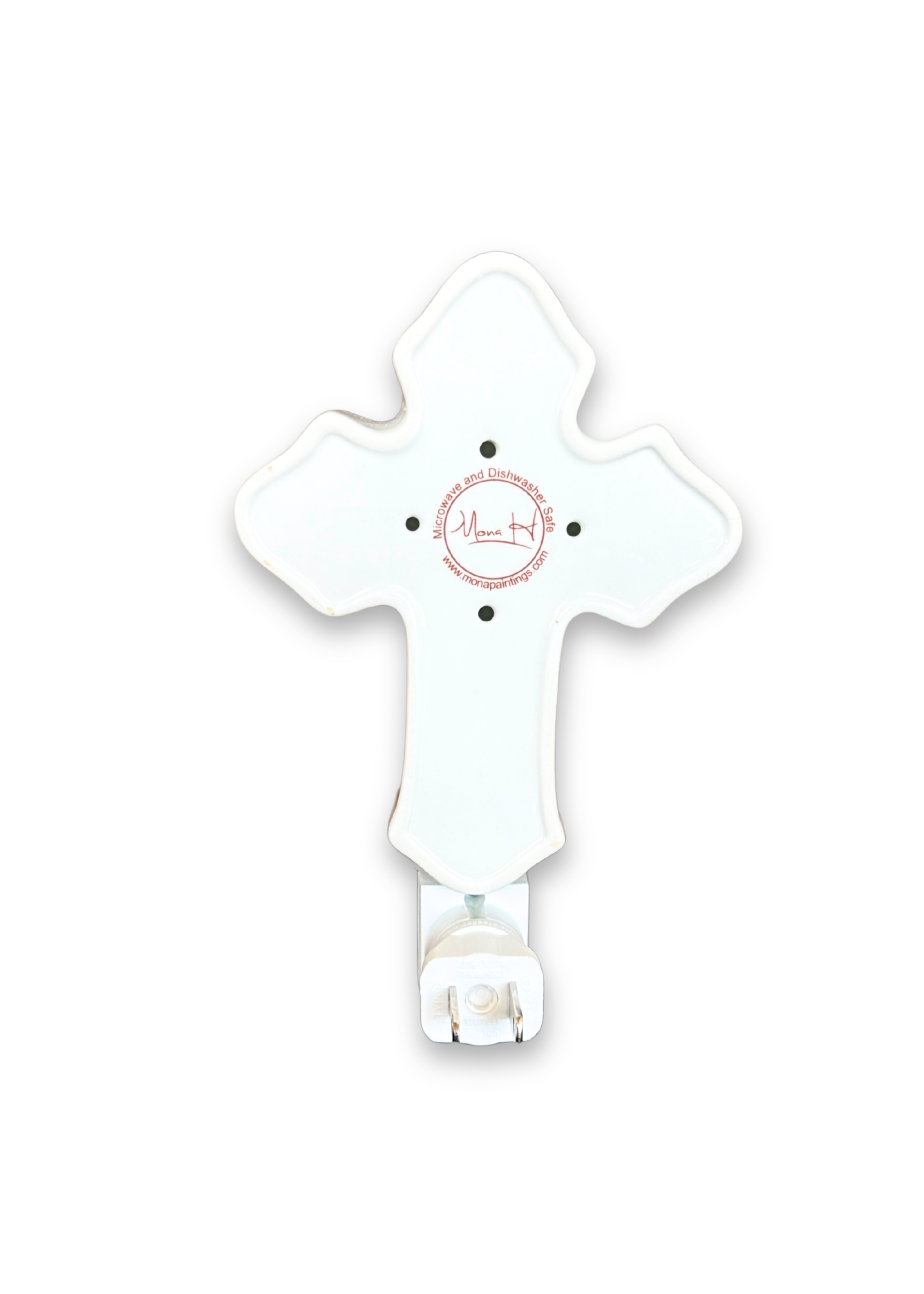 Moth Porcelain Cross Night Light
