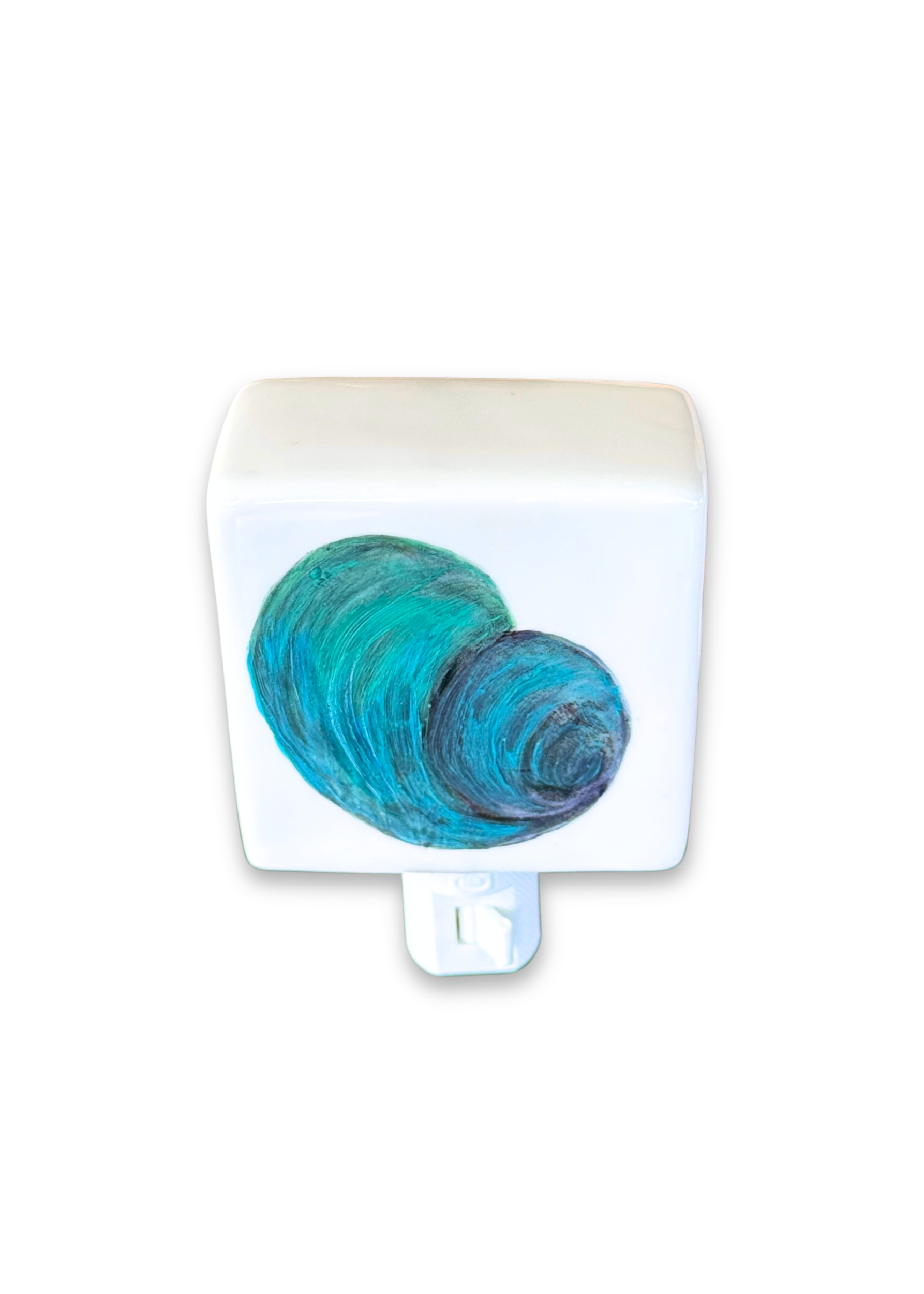 Turquoise Shell Porcelain Nightlight