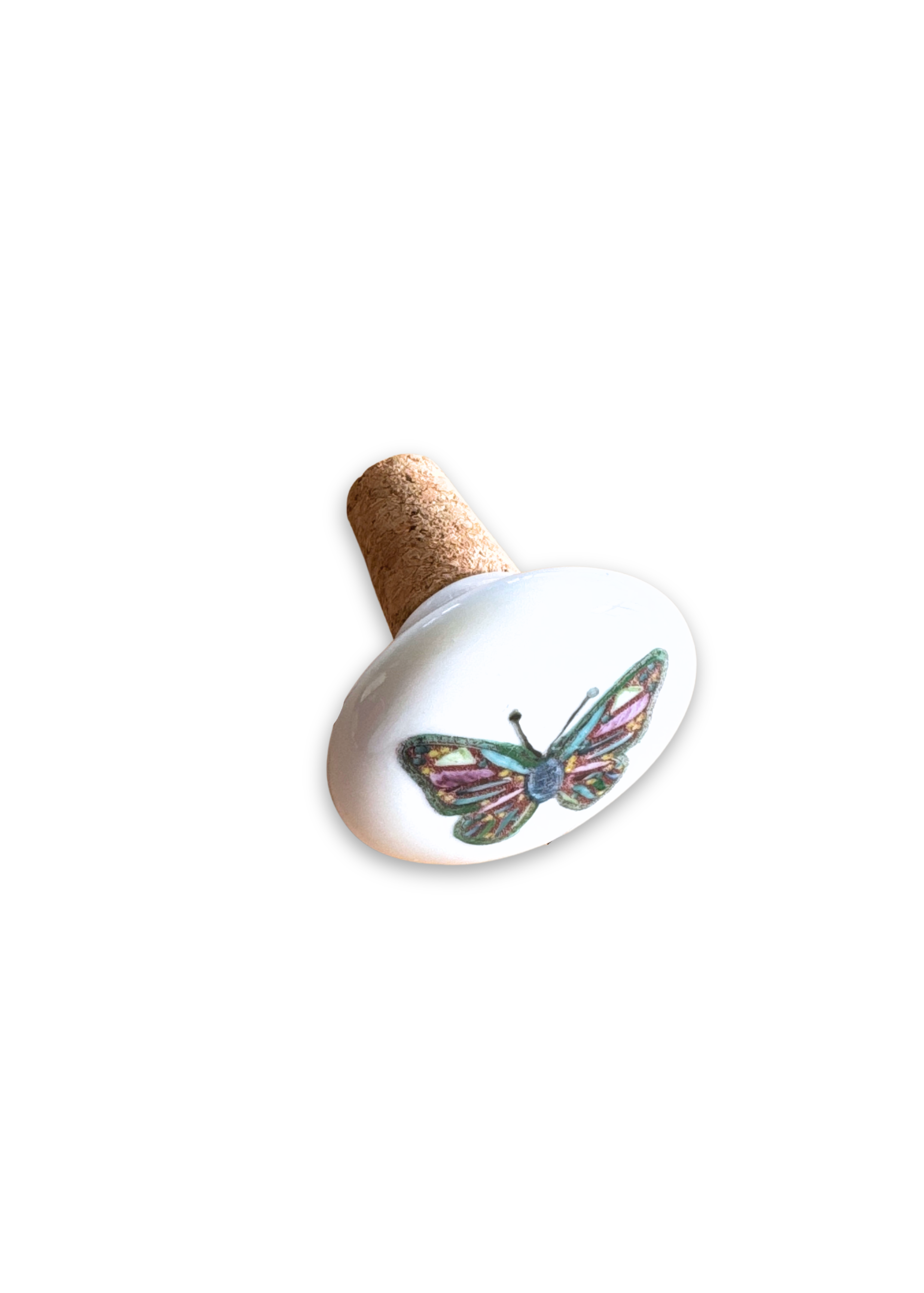 Butterfly Porcelain Wine Cork Stopper