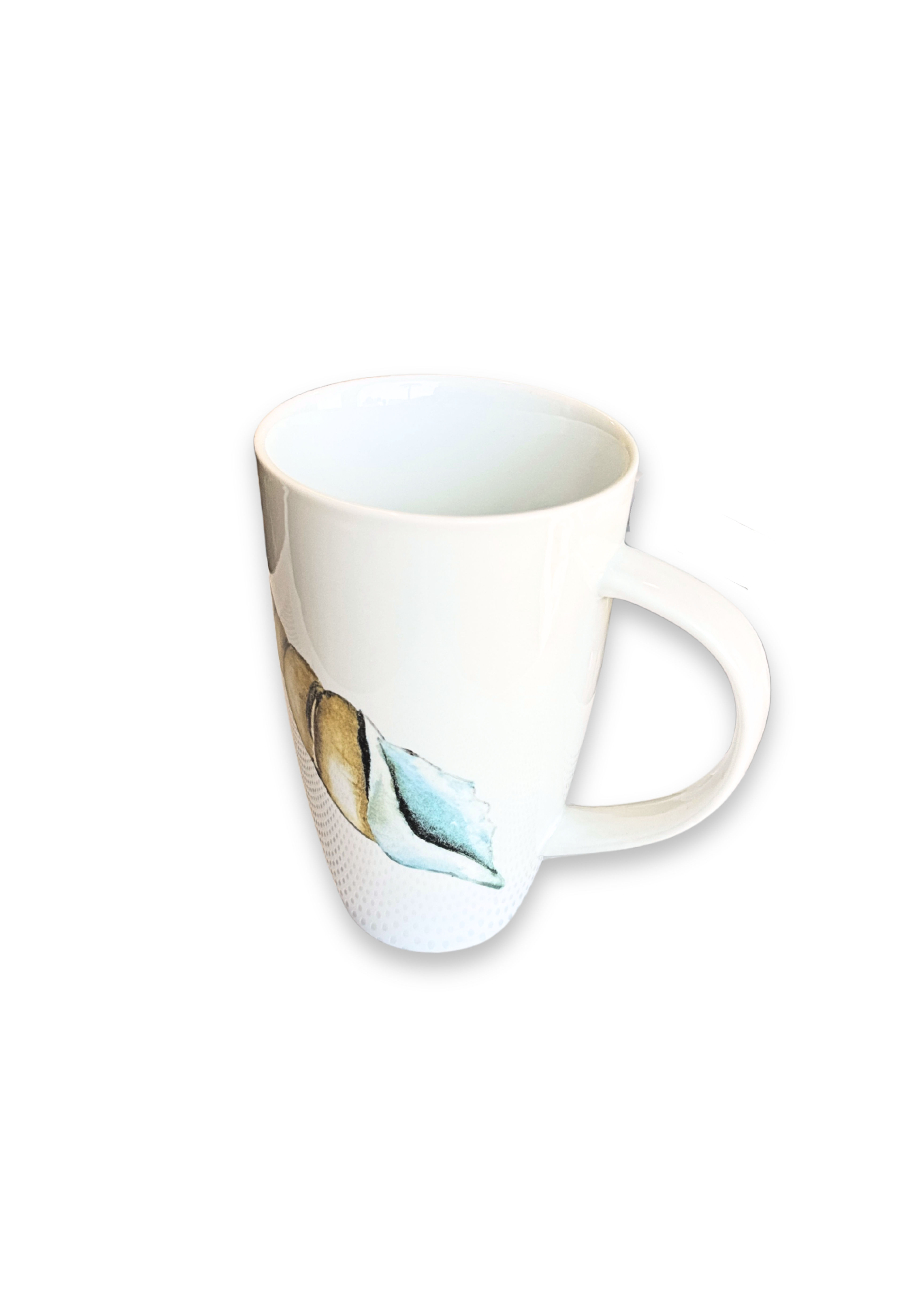 Coastal Spiral Shell Porcelain Coffee and Tea Mug