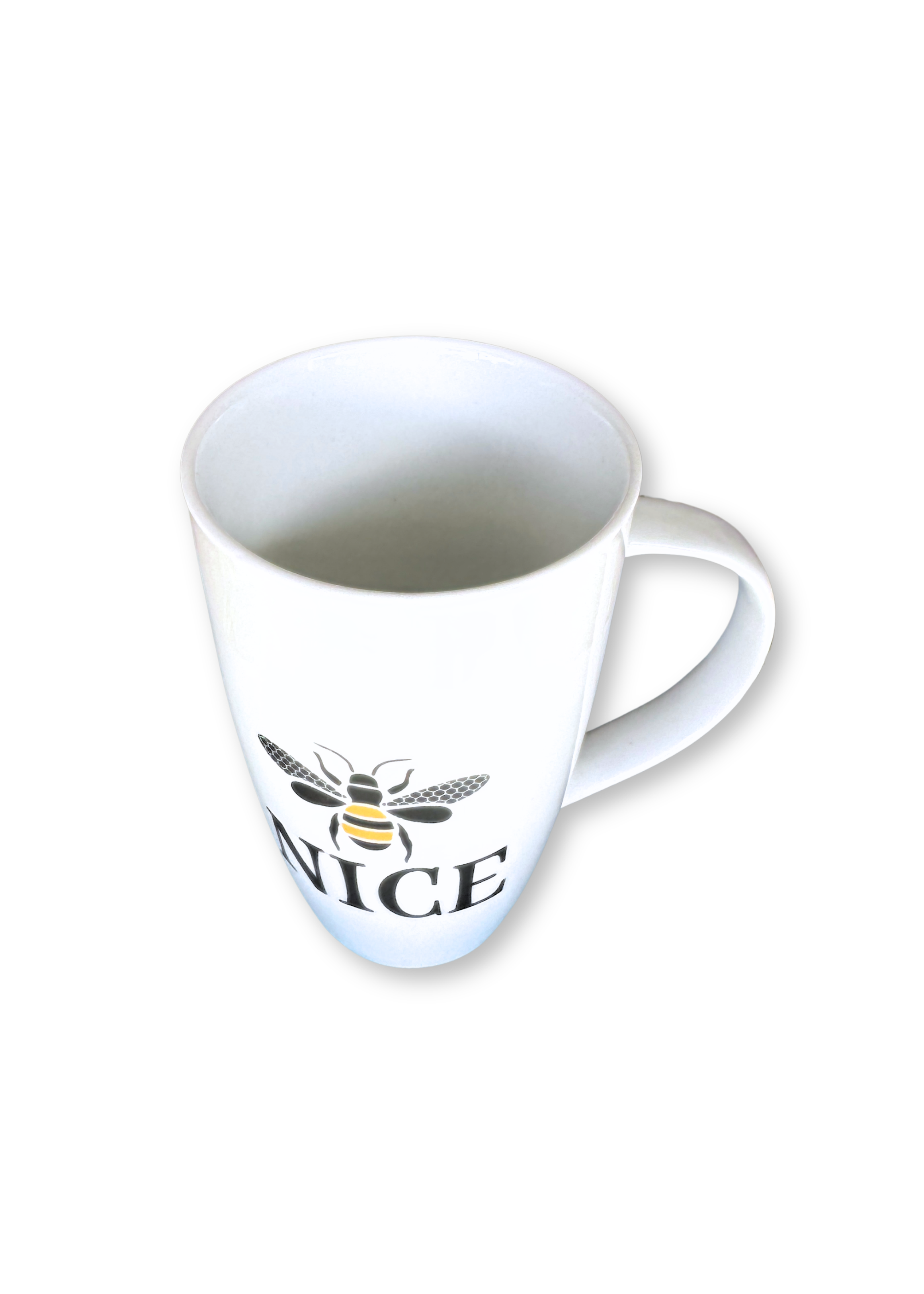 Bee Porcelain Coffee Tea Latte Mug Cup Wording Nice
