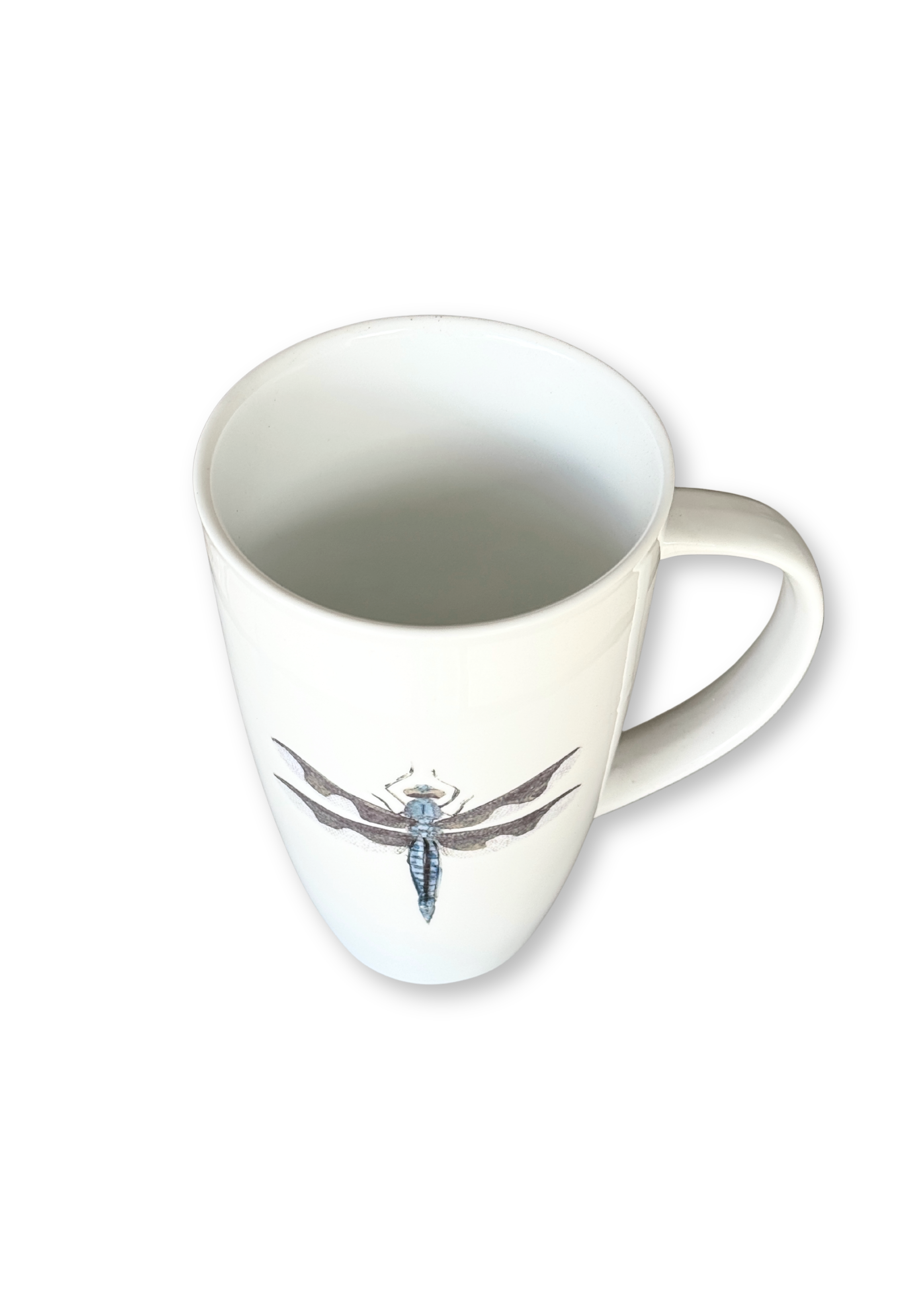 Dragonfly Porcelain Latte Coffee Tea Mug Cup