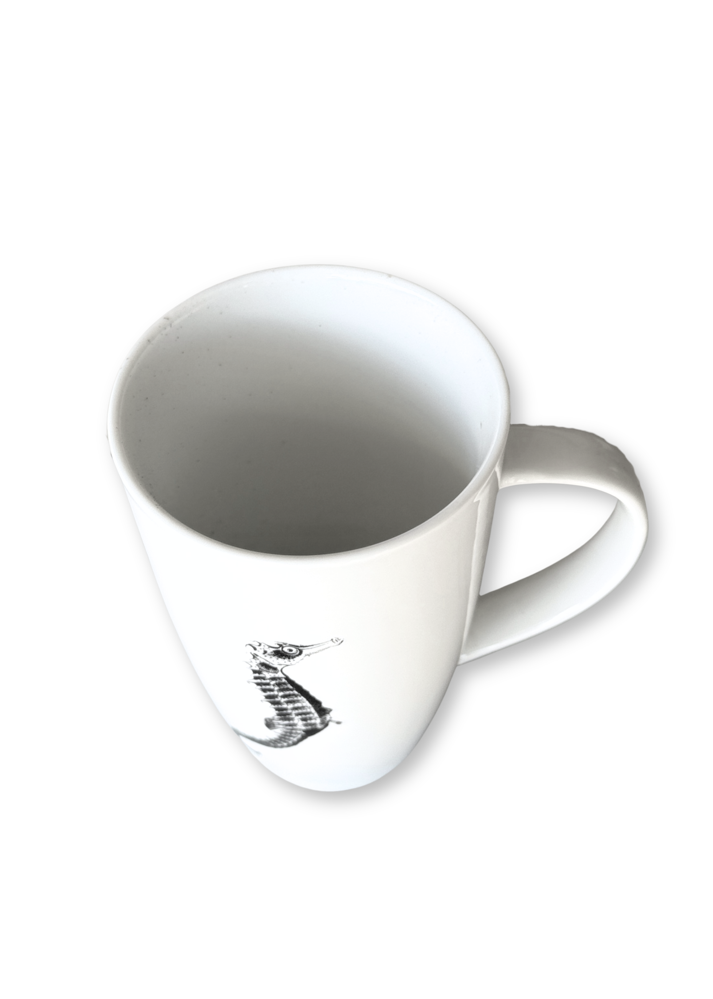 Seahorse Porcelain Latte Coffee Tea Cup Mug