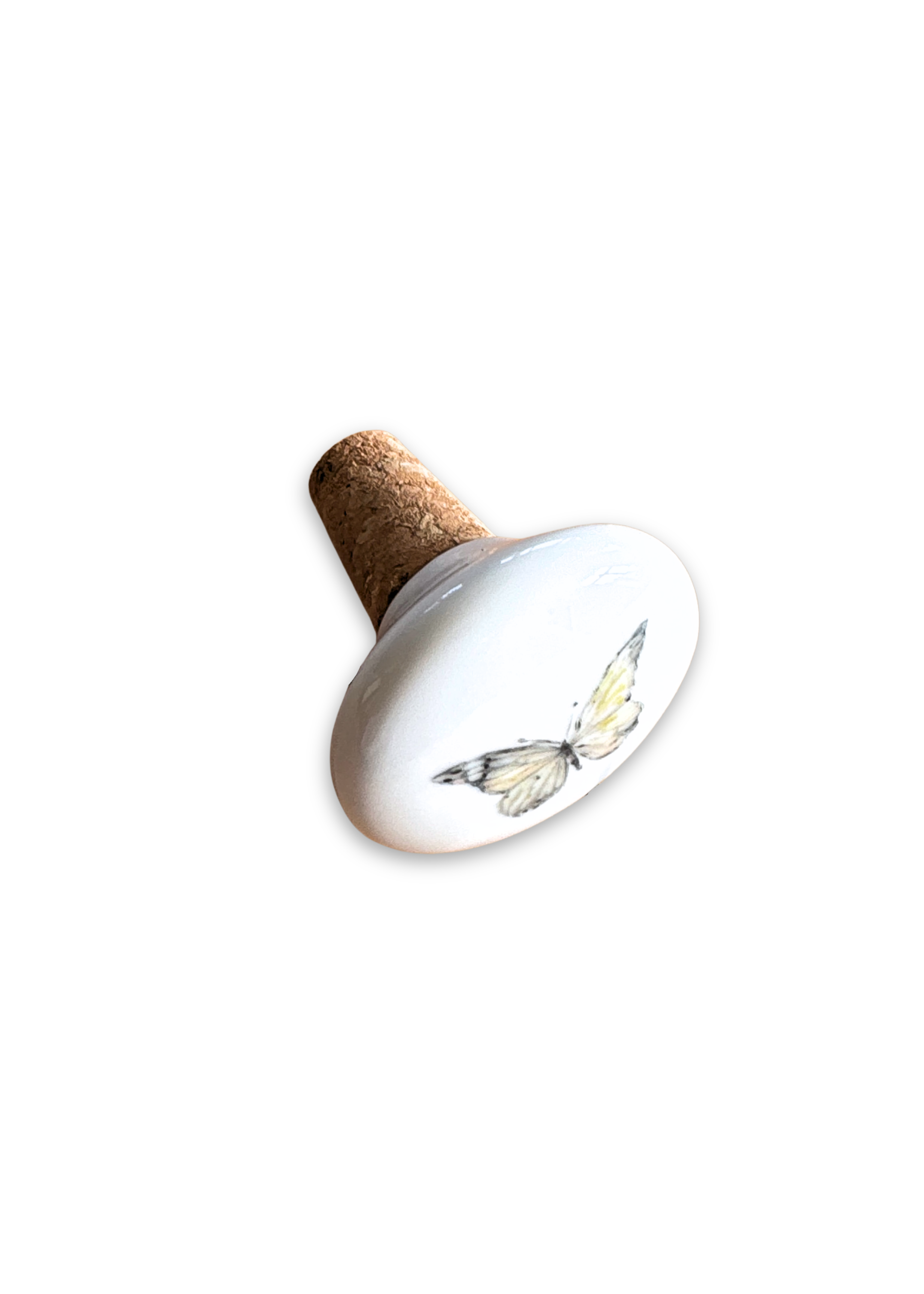 Butterfly Porcelain Ceramic Wine Cork Stopper Barware