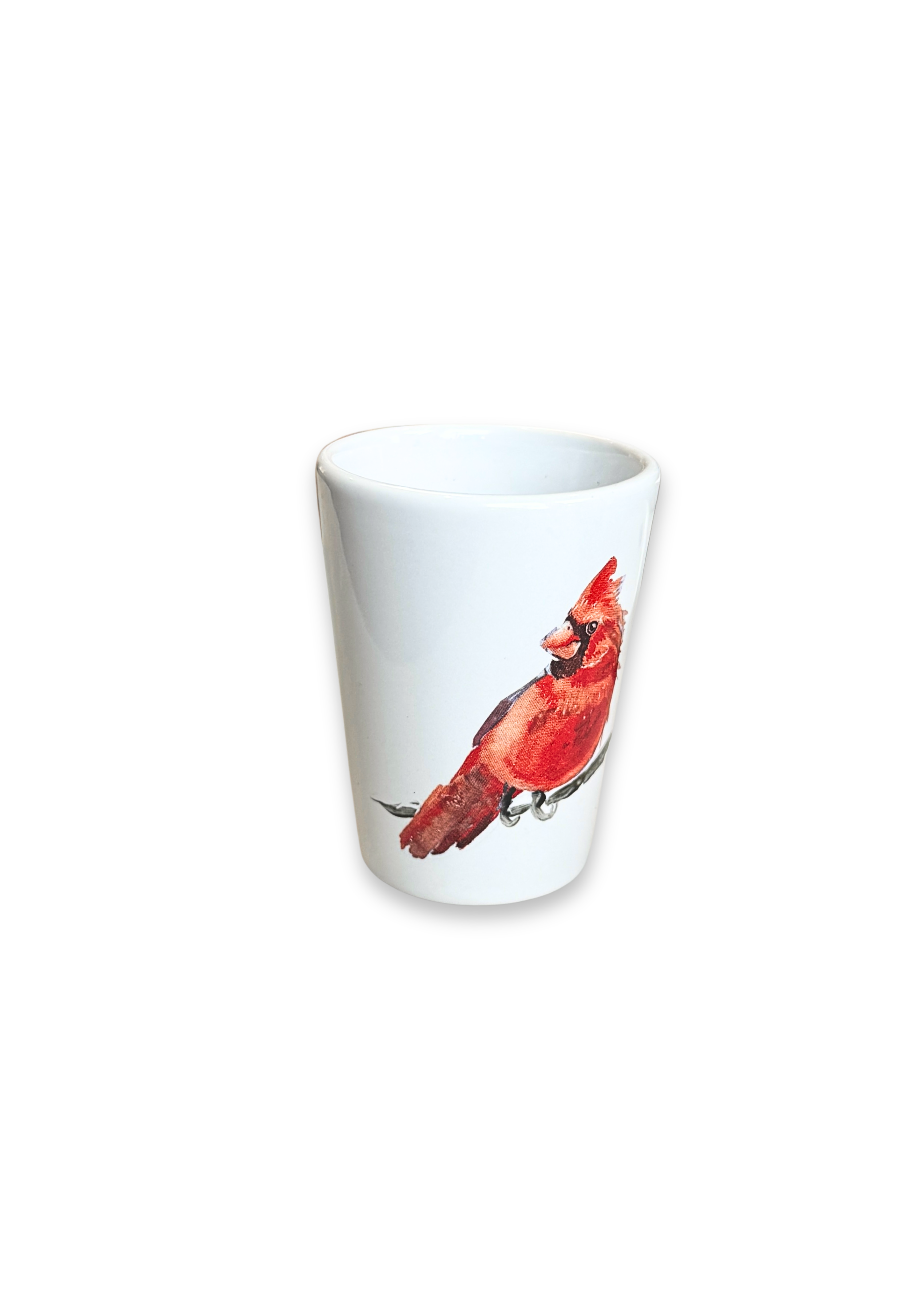 Cardinal Porcelain Ceramic Shot Glass
