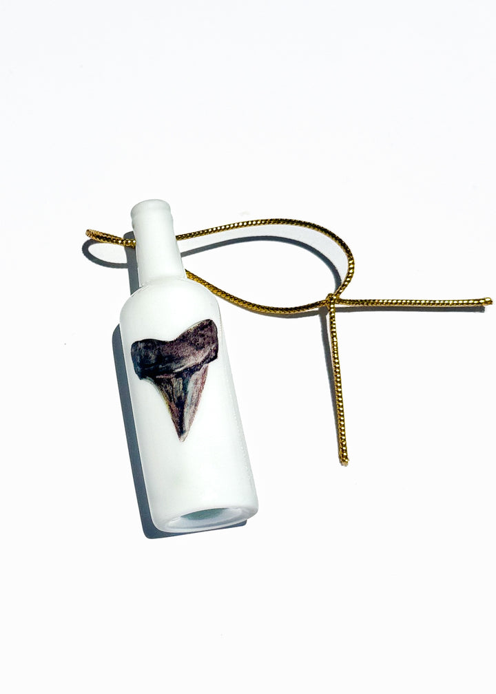 Sharktooth Coastal Bottle Ornament