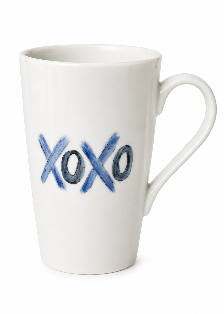Hand-Painted XOXO Porcelain Mug