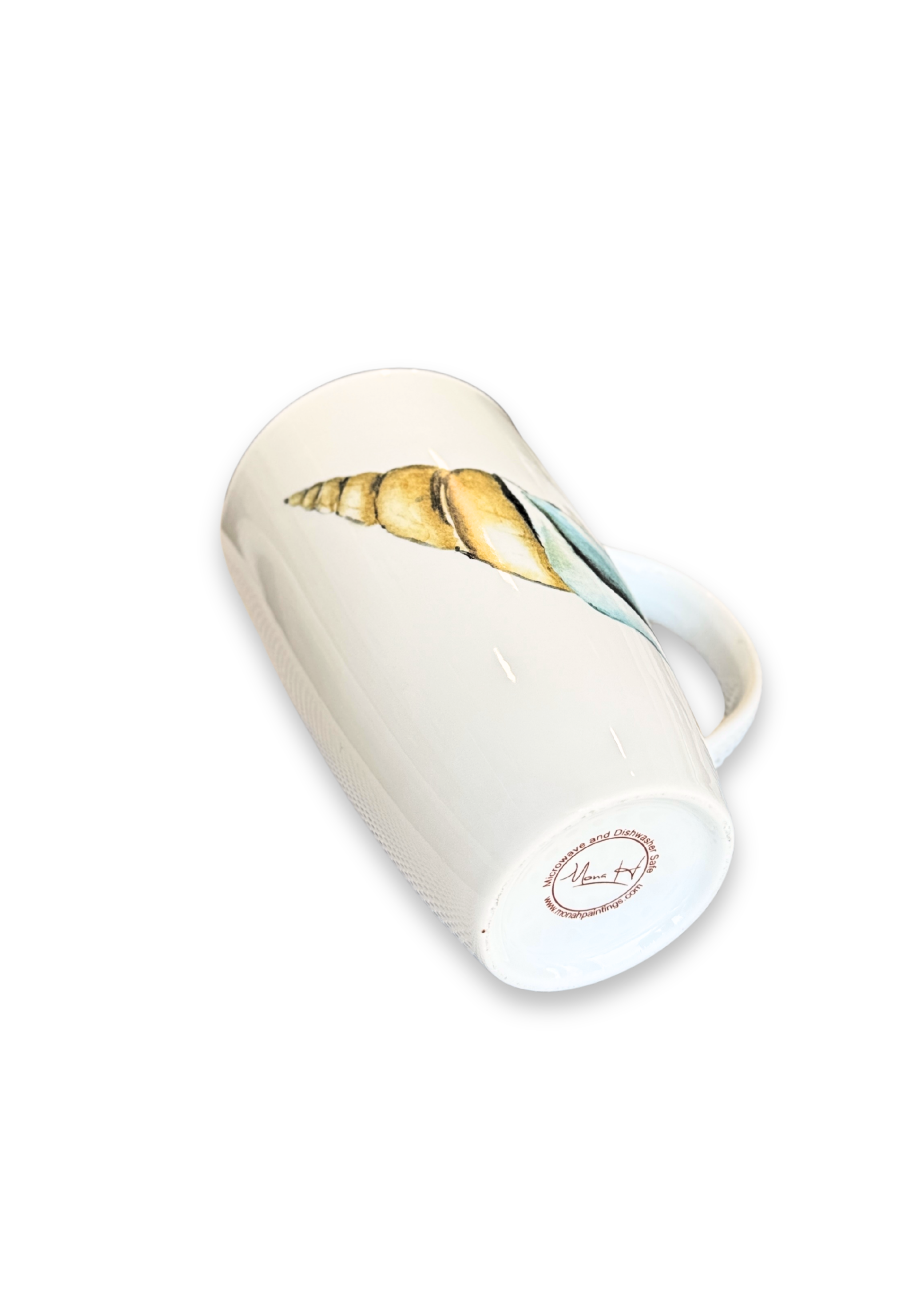 Coastal Spiral Shell Porcelain Coffee and Tea Mug