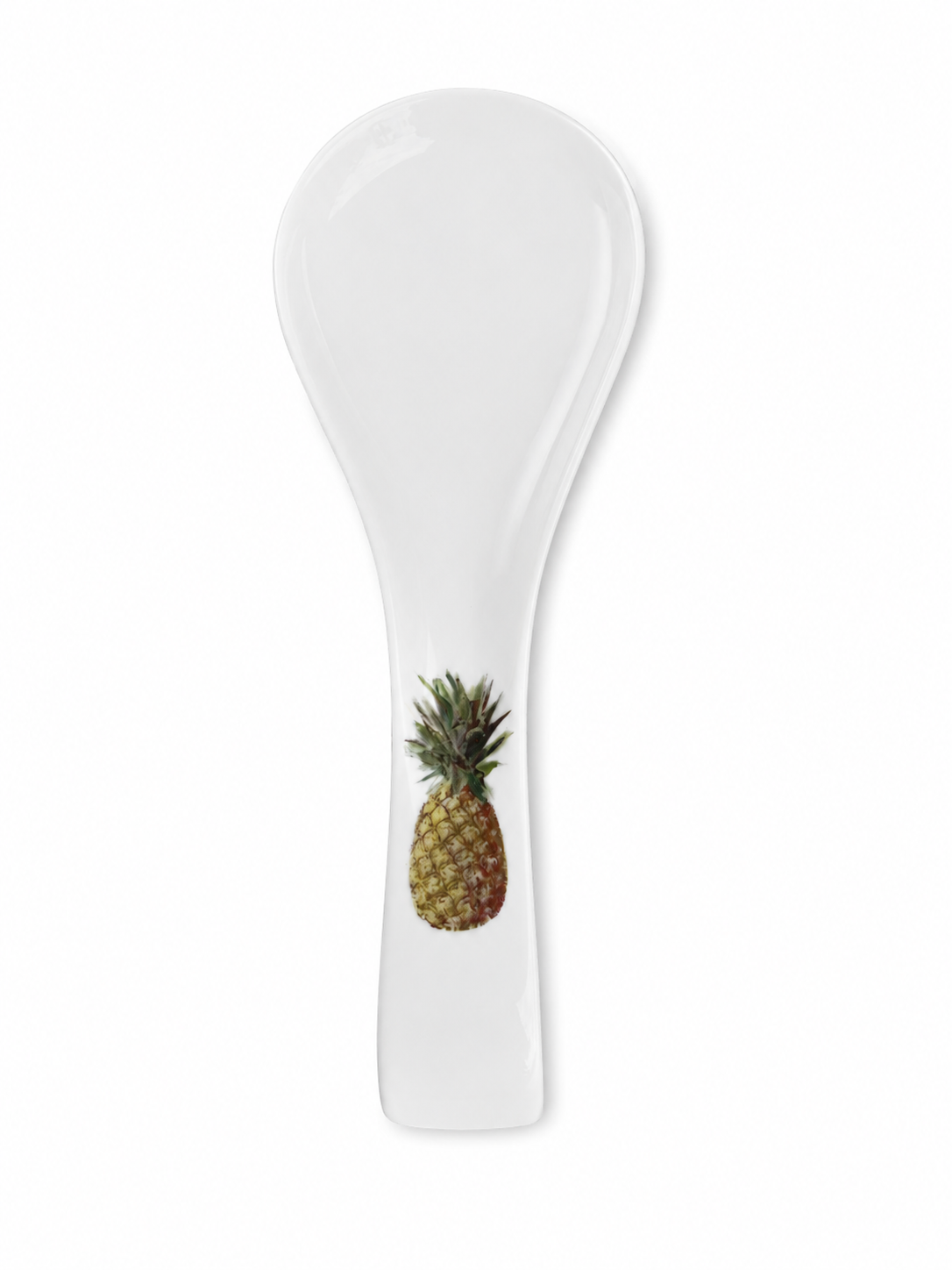 Hand-Painted Pineapple Porcelain Spoon Rest