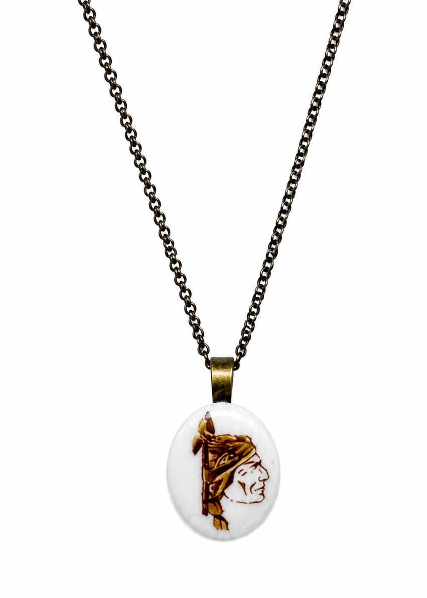 Seminole Classic Porcelain Pendant Necklace – Hand-Painted FSU Elegance