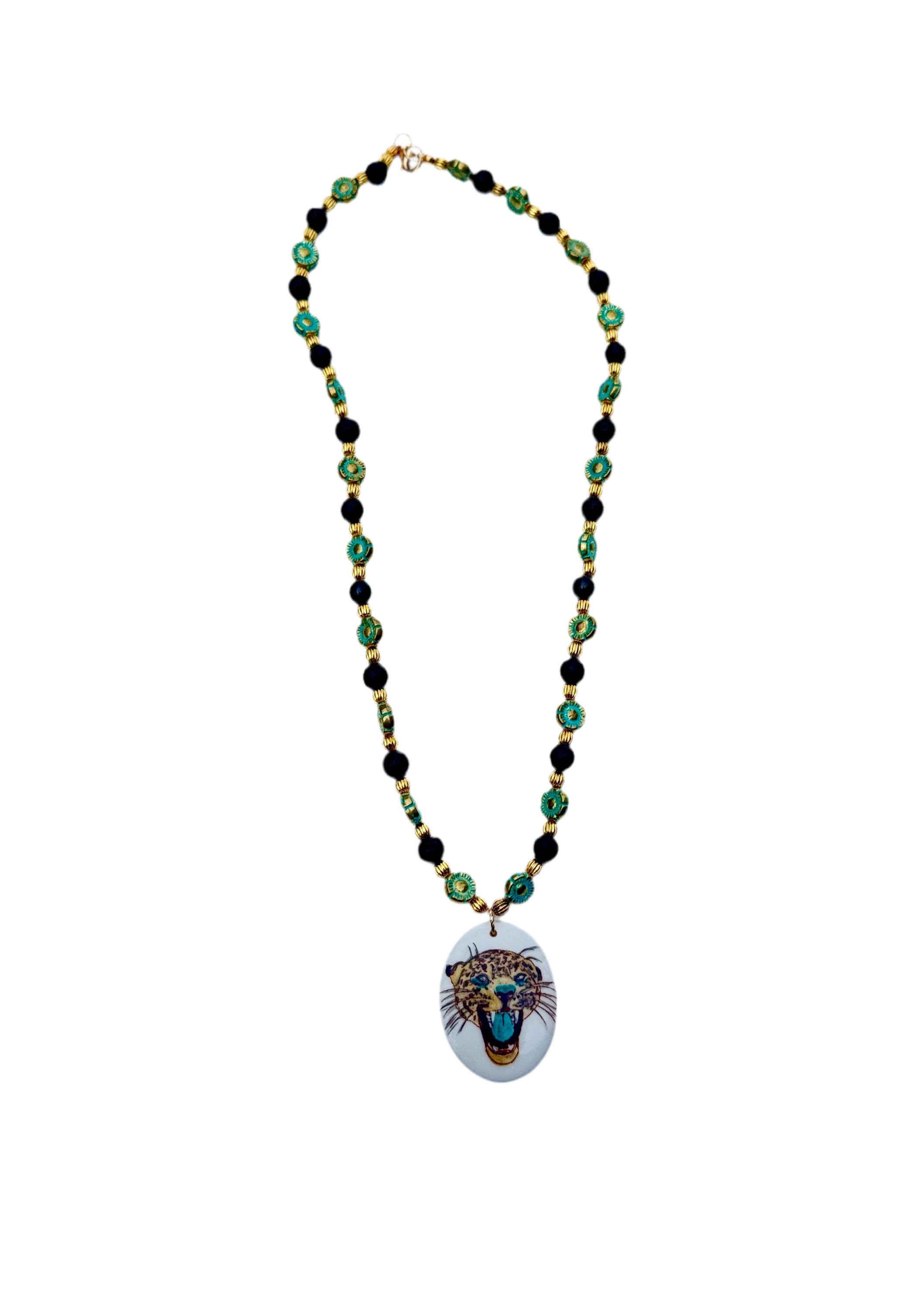 Jaguar Game Day Necklace – Mascot Jewelry for Football Fans