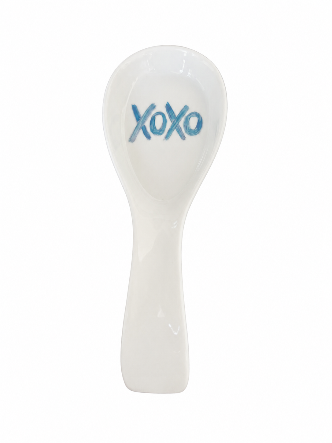 XOXO Hand-Painted Porcelain Spoon Rest