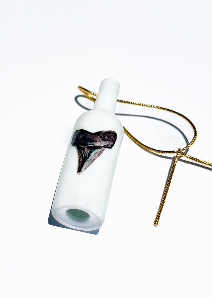 Sharktooth Coastal Bottle Ornament