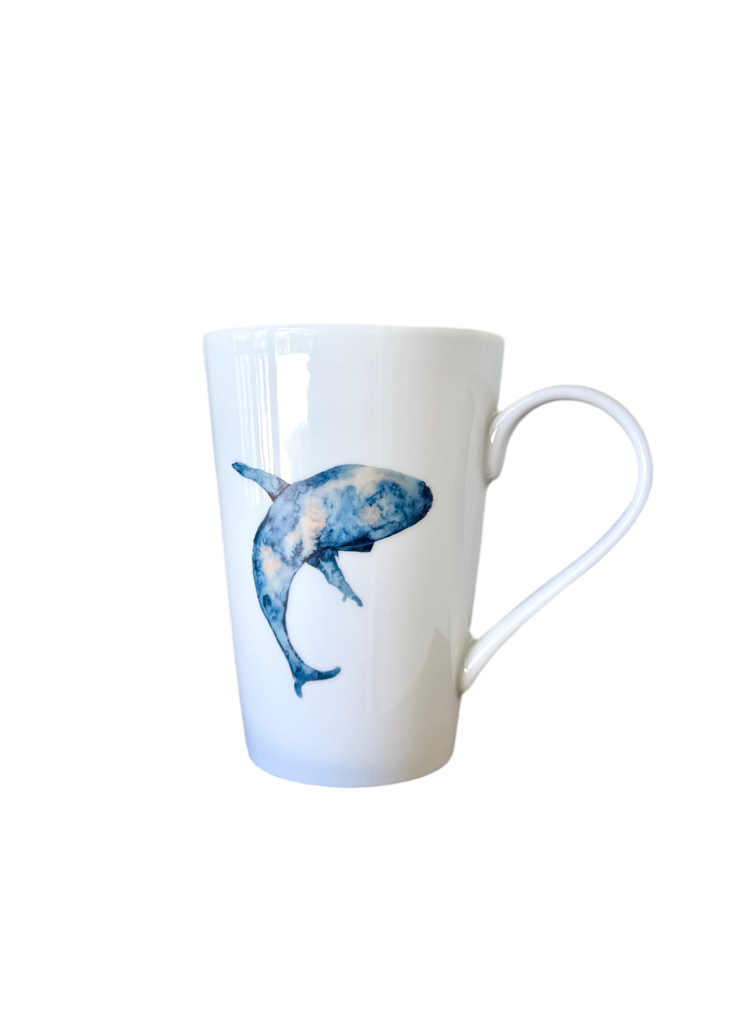 Coastal Whale Porcelain Mug Coffee Tea