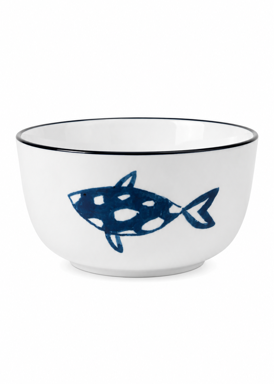 Coastal Fish Porcelain Snack Bowl