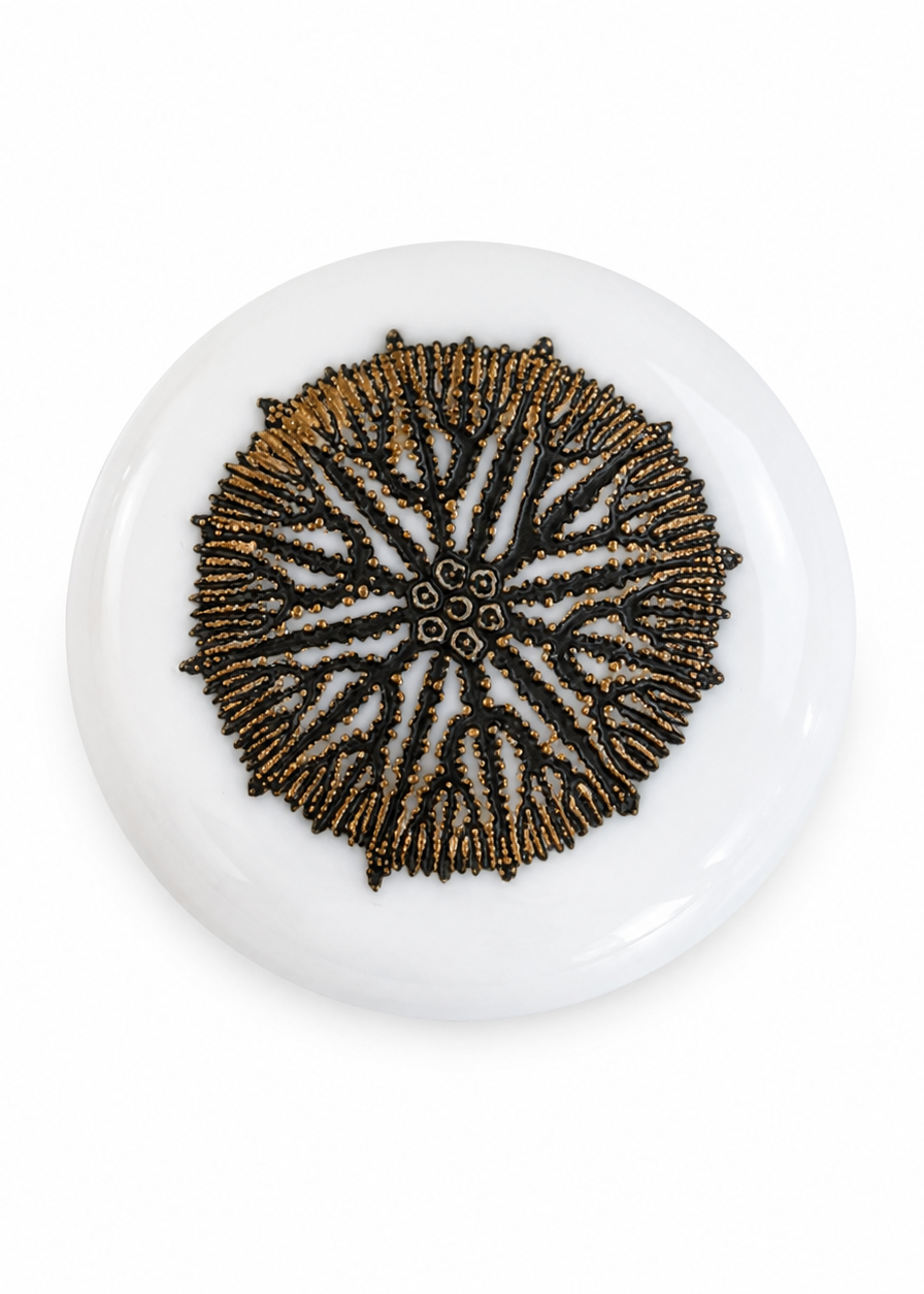 Sea Urchin Porcelain Wine Stopper | Coastal Bottle Topper | Elegant Hostess Gift