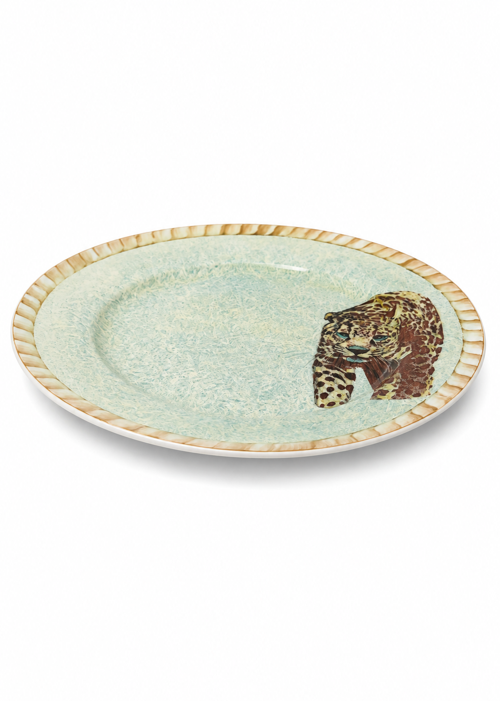 Hand-Painted Jaguar Football Season Porcelain Plate