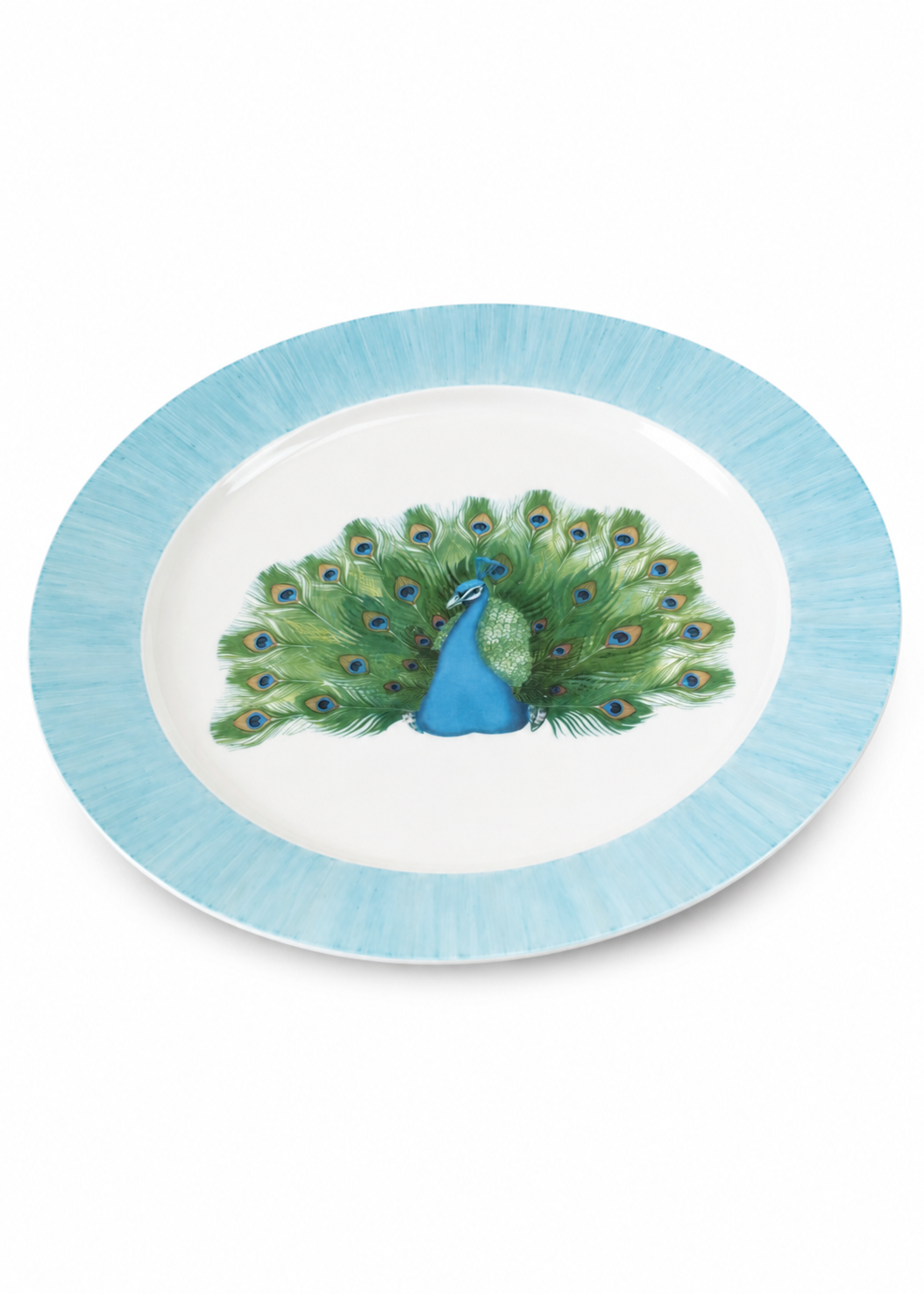 Peacock Porcelain Serving Platter