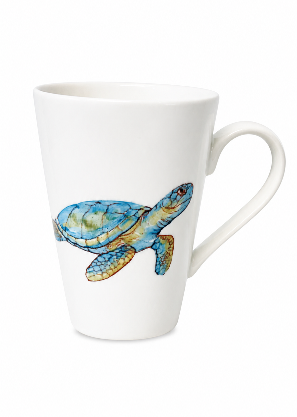 Coastal Multicolor Seaturtle Porcelain Coffee and Tea Mug
