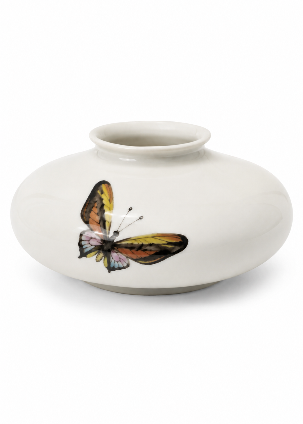 Butterfly Porcelain Nature Inspired Vase