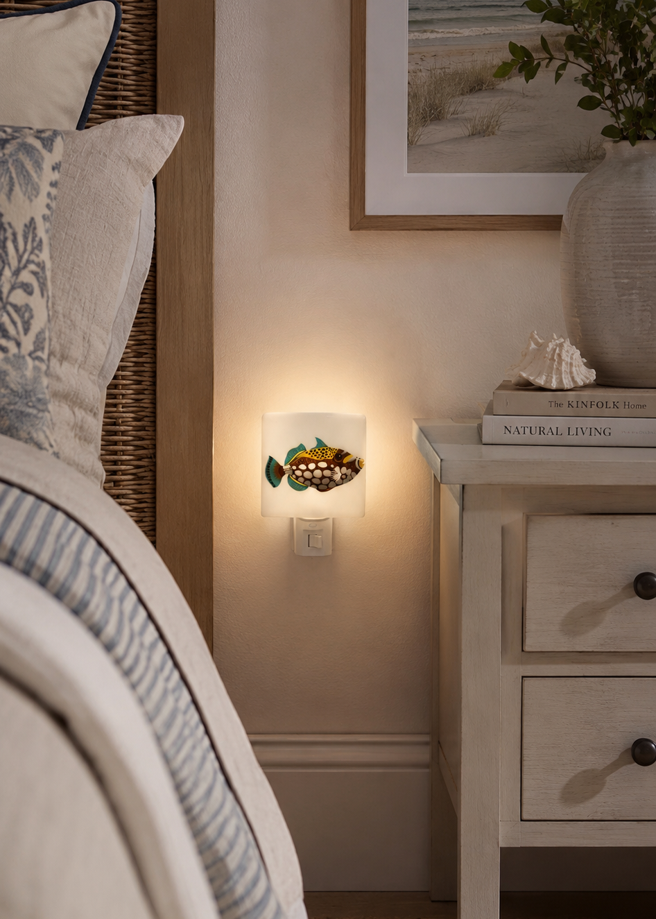 Spotted Triggerfish Porcelain Nightlight