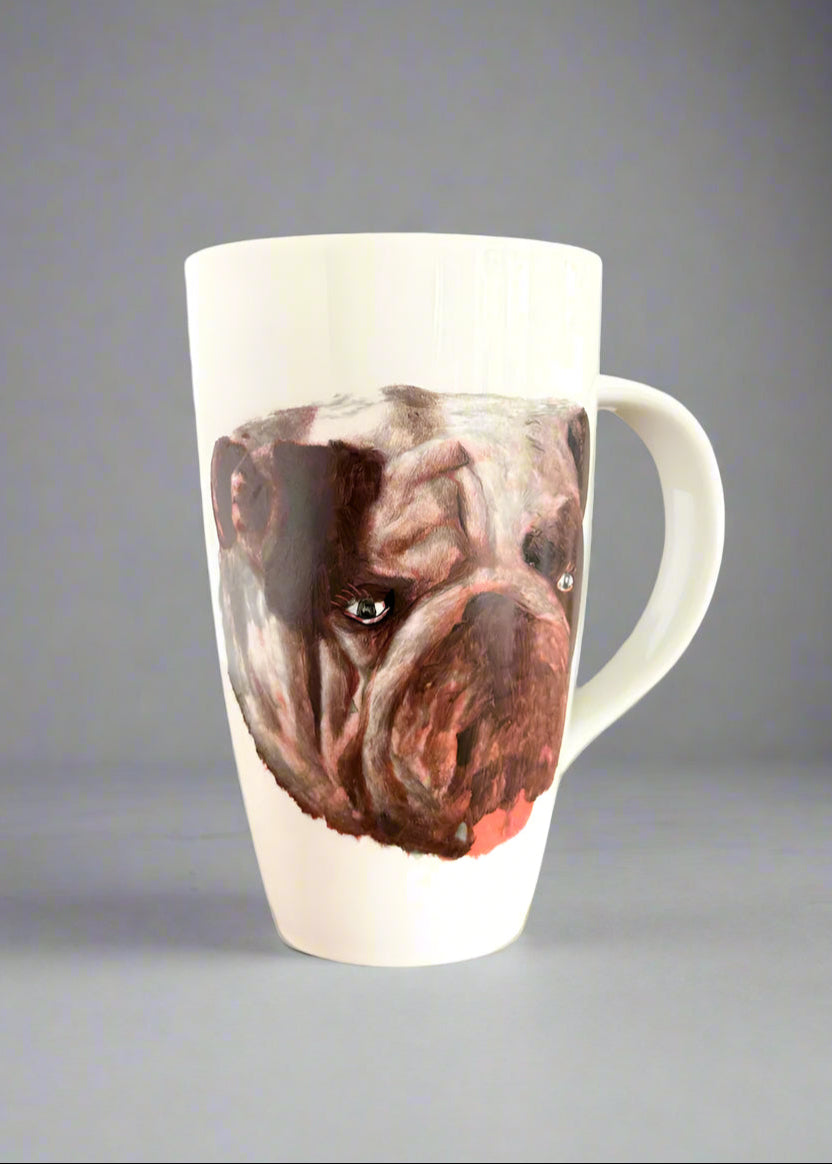 Bulldog Mug Mascot Coffee Cup College Football Decor