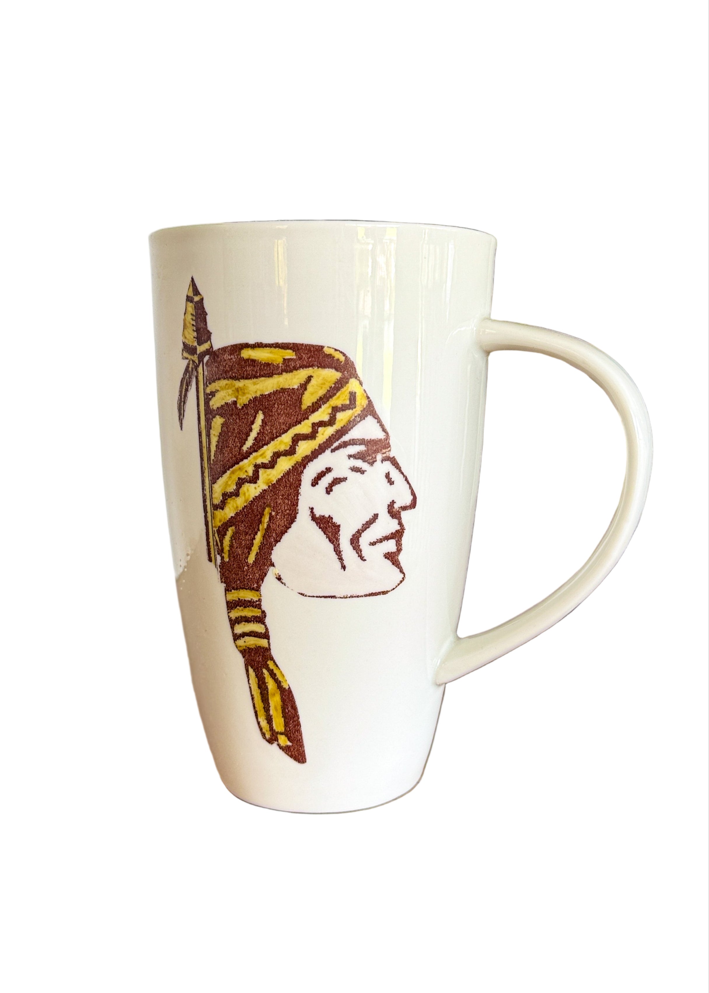 Chief Mug Garnett Gold Mascot Coffee Cup College Football Decor